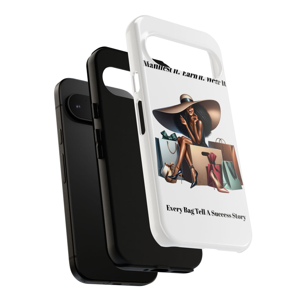 Phone Case - "Manifest It. Earn It. Wear It." Chic Shopper Design