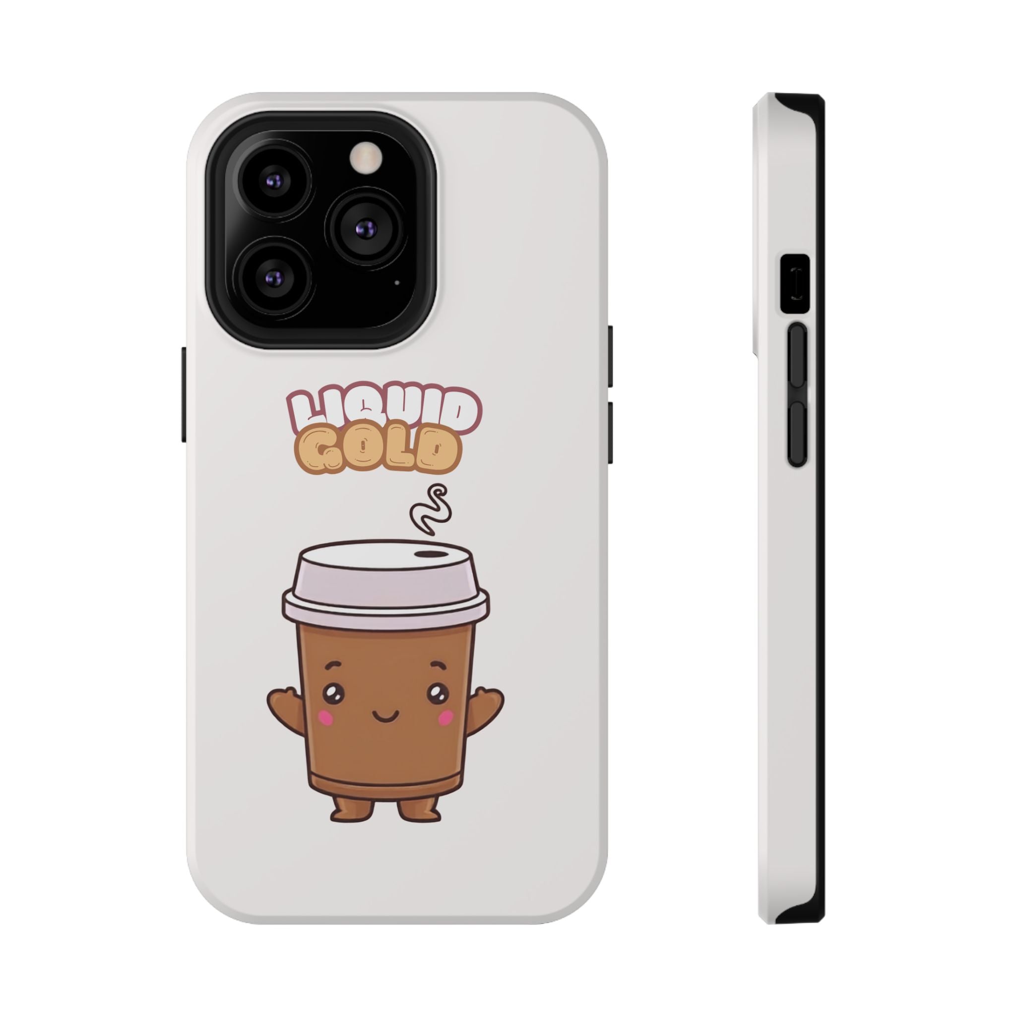 Coffee Cup Phone Case – “Liquid Gold” Cute Kawaii Espresso Impact-Resistant Case