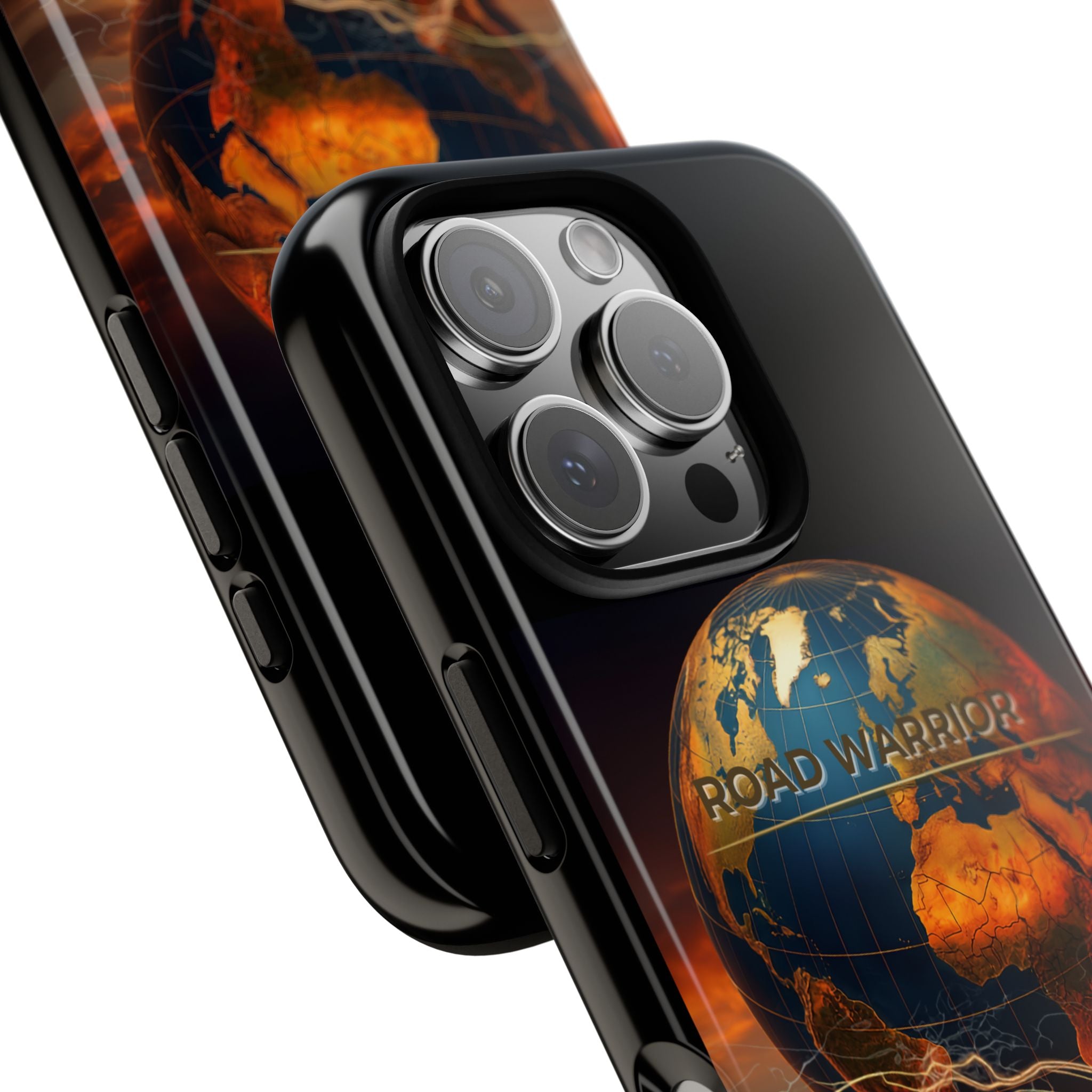 Truck Driver Phone Case — 'Global Road Warrior' Semi Truck Globe Tough Phone Cover