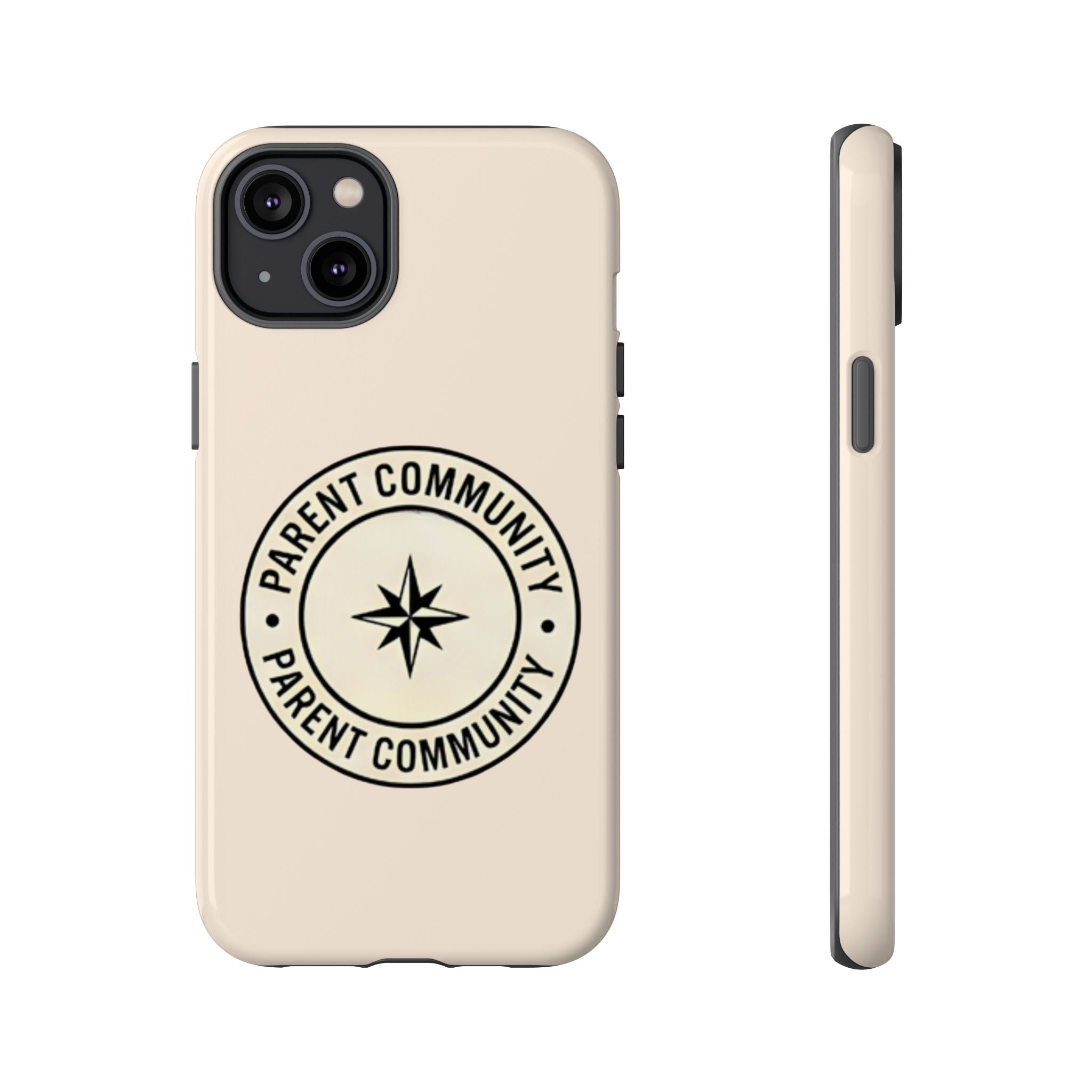 Parent Community Tough Phone Case — Durable Compass Logo Protective Cover