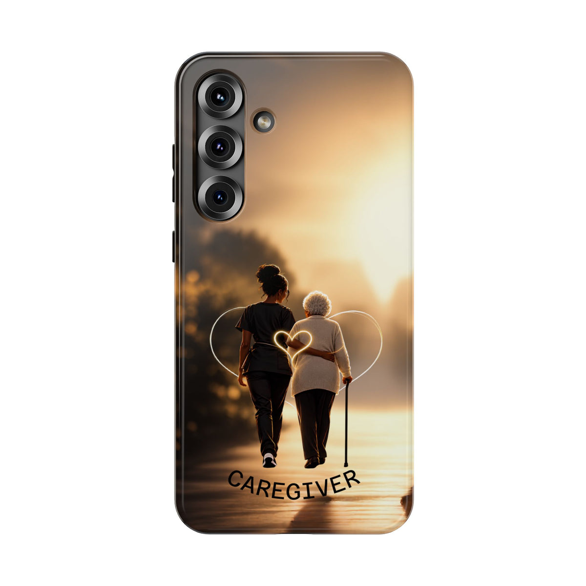 Caregiver Phone Case — Impact-Resistant Protective Case with Heart Design