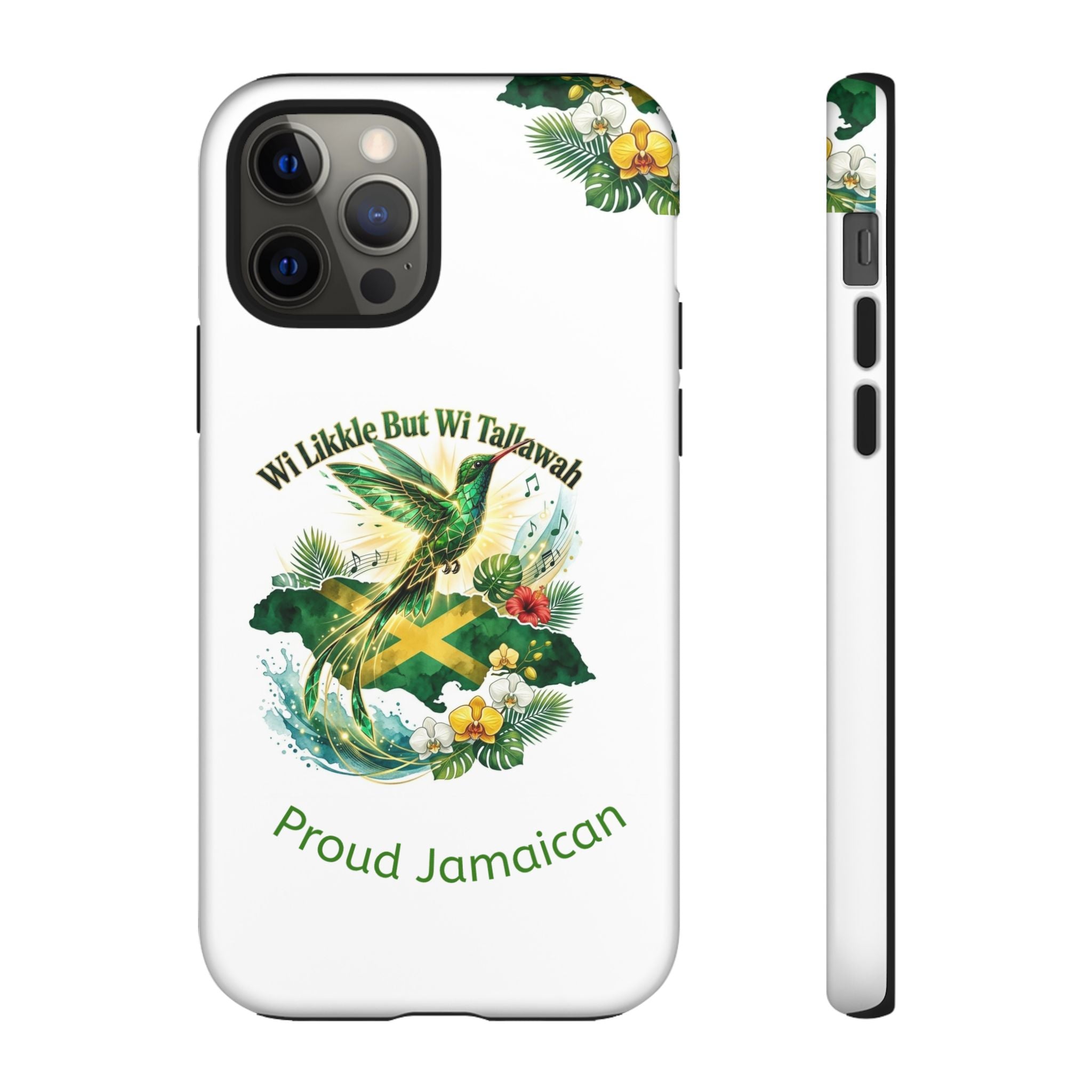 Jamaica Hummingbird Phone Case — “Wi Likkle But Wi Tallawah” Tropical Protective Cover
