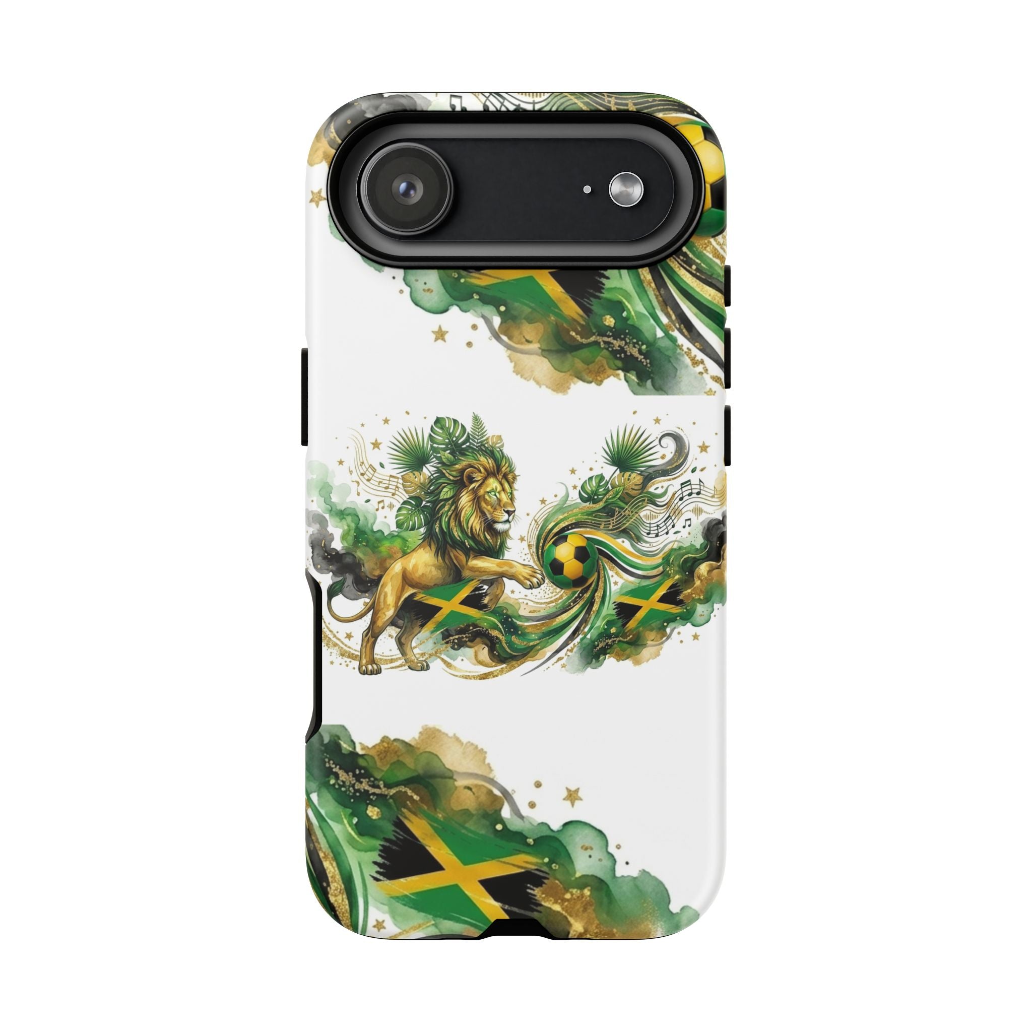 Jamaica Lion Phone Case — Jamaican Flag Rasta Protective Tough Case