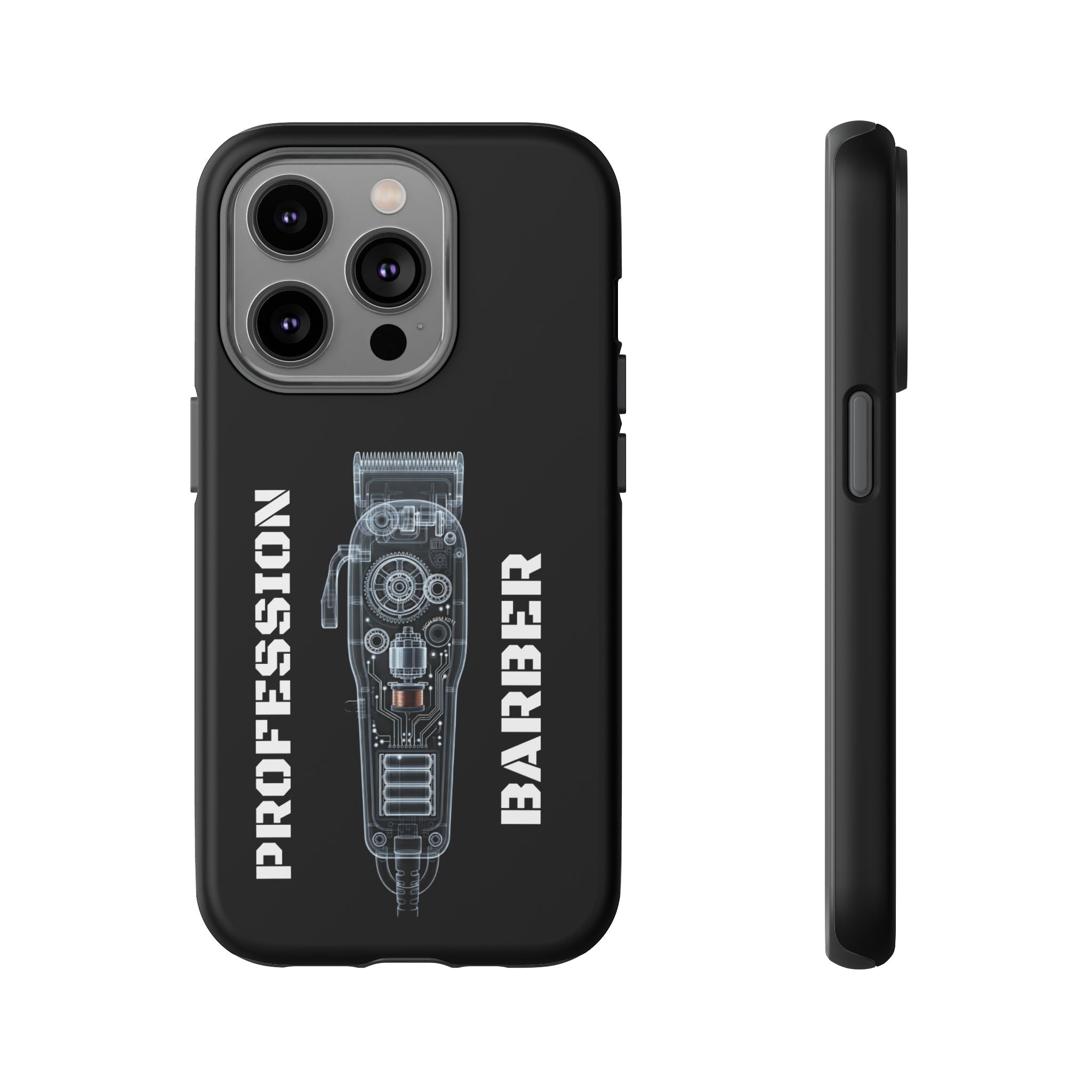 Barber Clip Cord X‑Ray Tough Phone Case – Professional Barber Gift