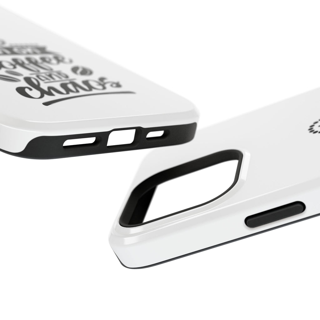 Phone Case — "Run on Coffee and Chaos" Impact-Resistant Protective Cover
