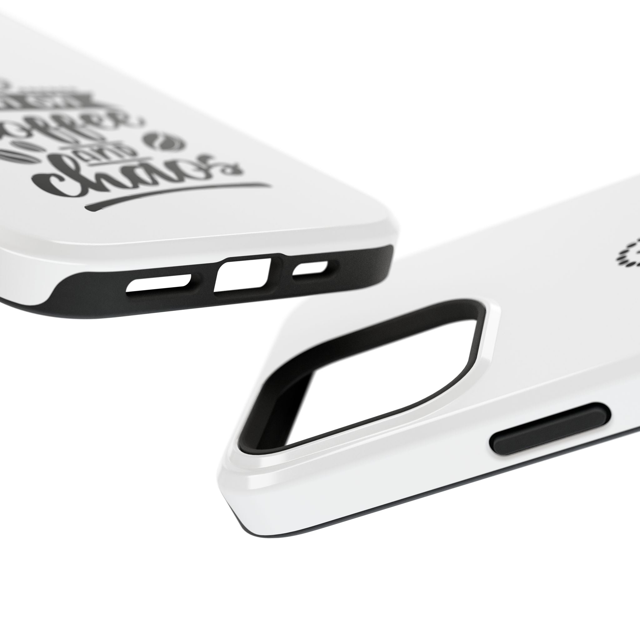 Phone Case — "Run on Coffee and Chaos" Impact-Resistant Protective Cover