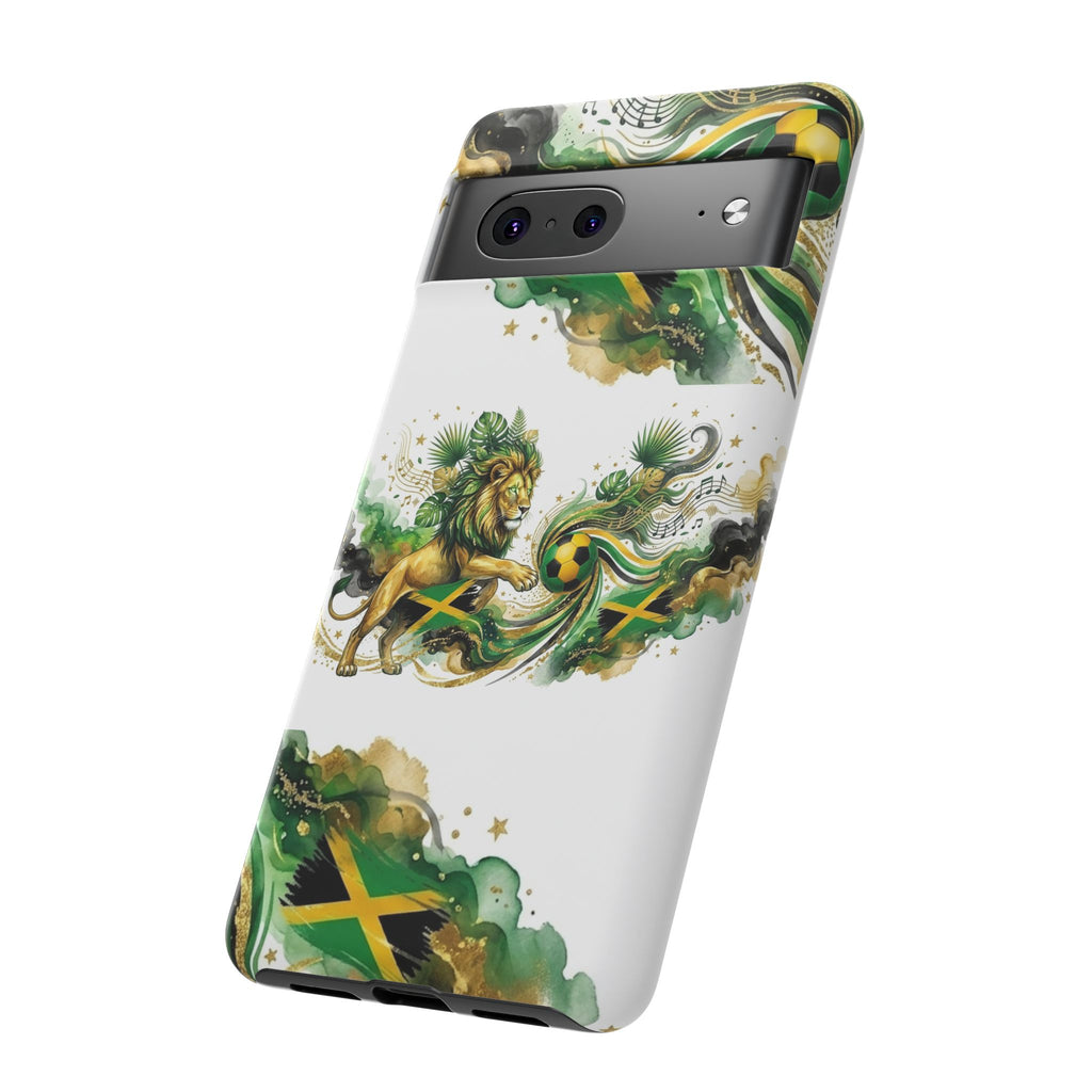 Jamaica Lion Phone Case — Jamaican Flag Rasta Protective Tough Case