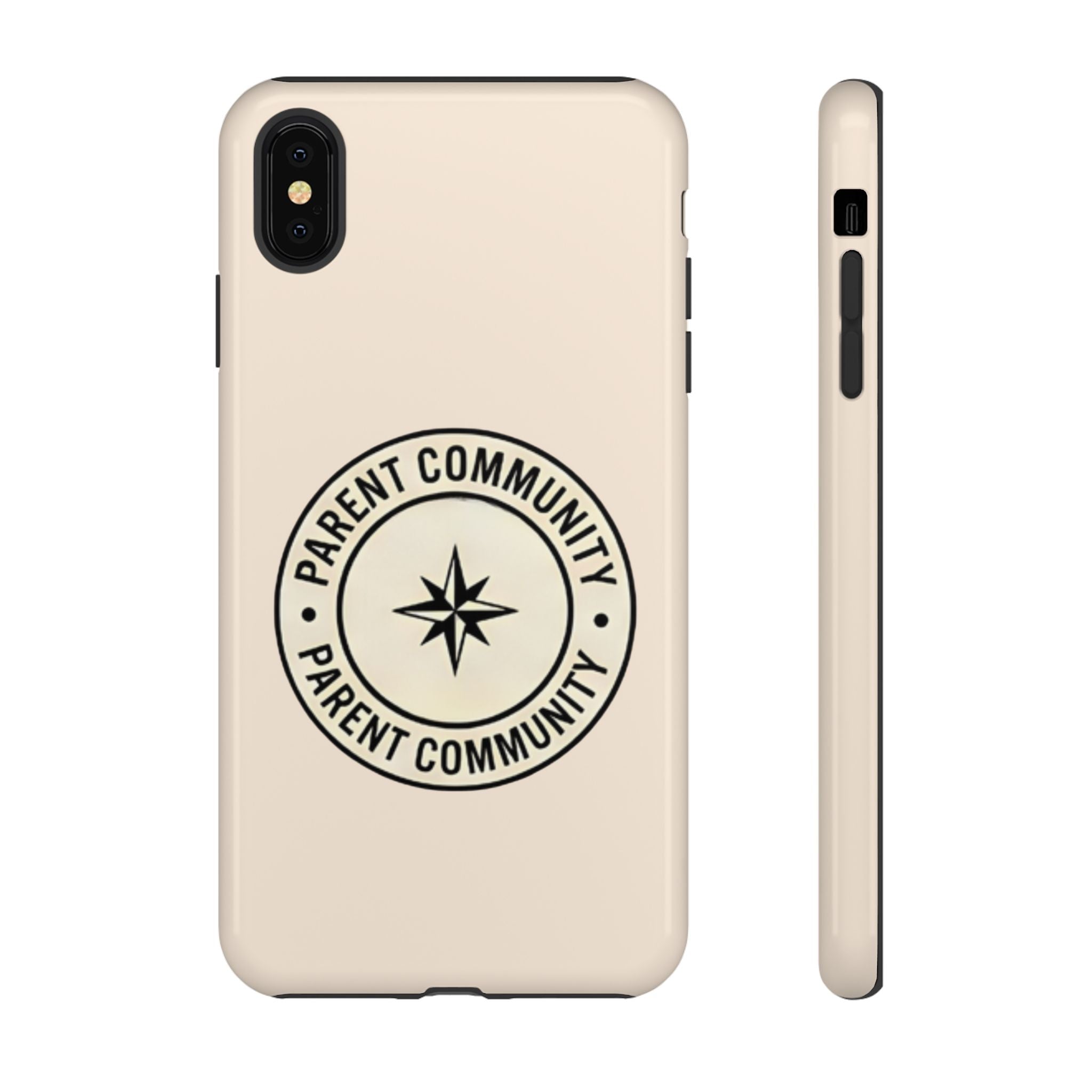 Parent Community Tough Phone Case — Durable Compass Logo Protective Cover