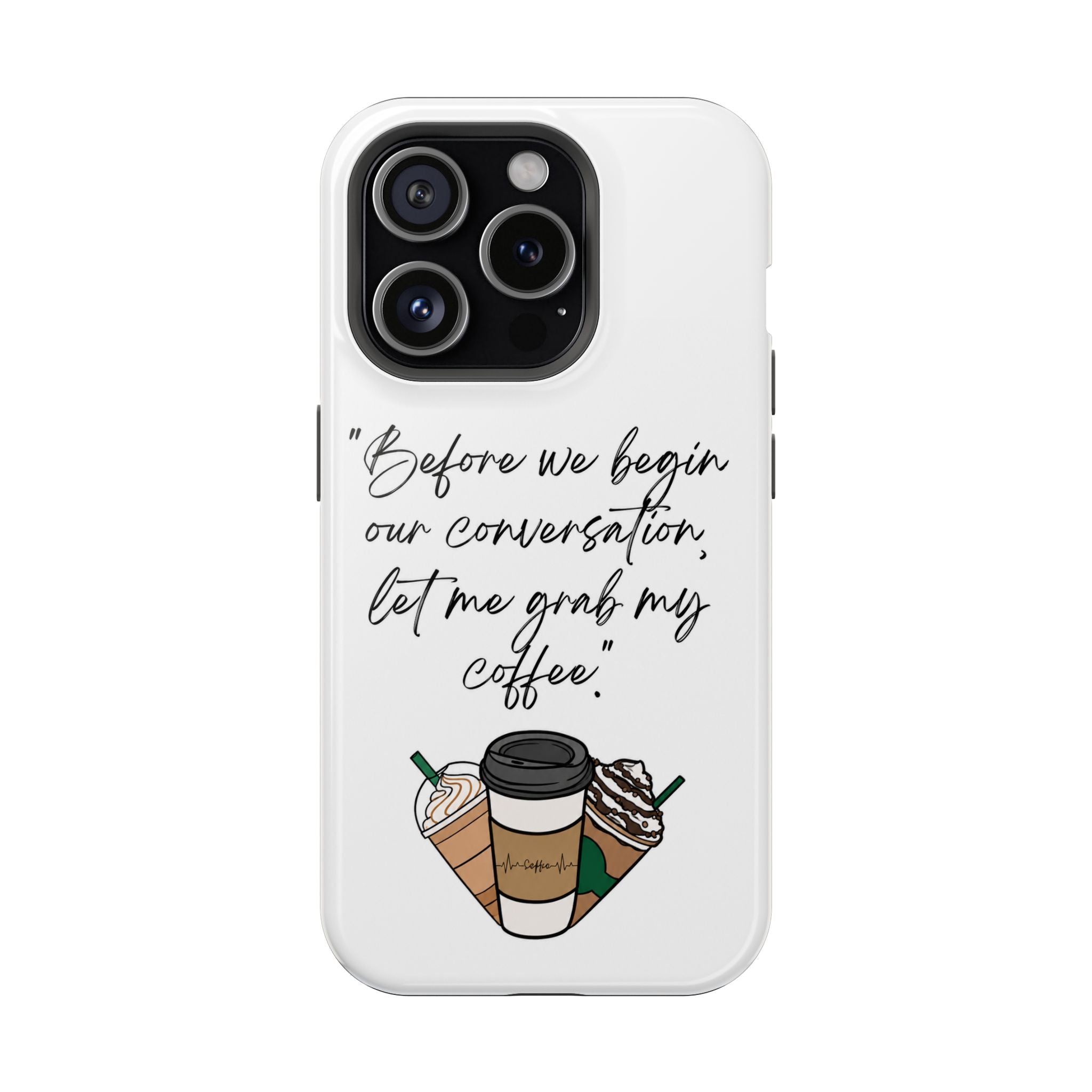 Coffee Quote Magnetic Impact-Resistant Phone Case