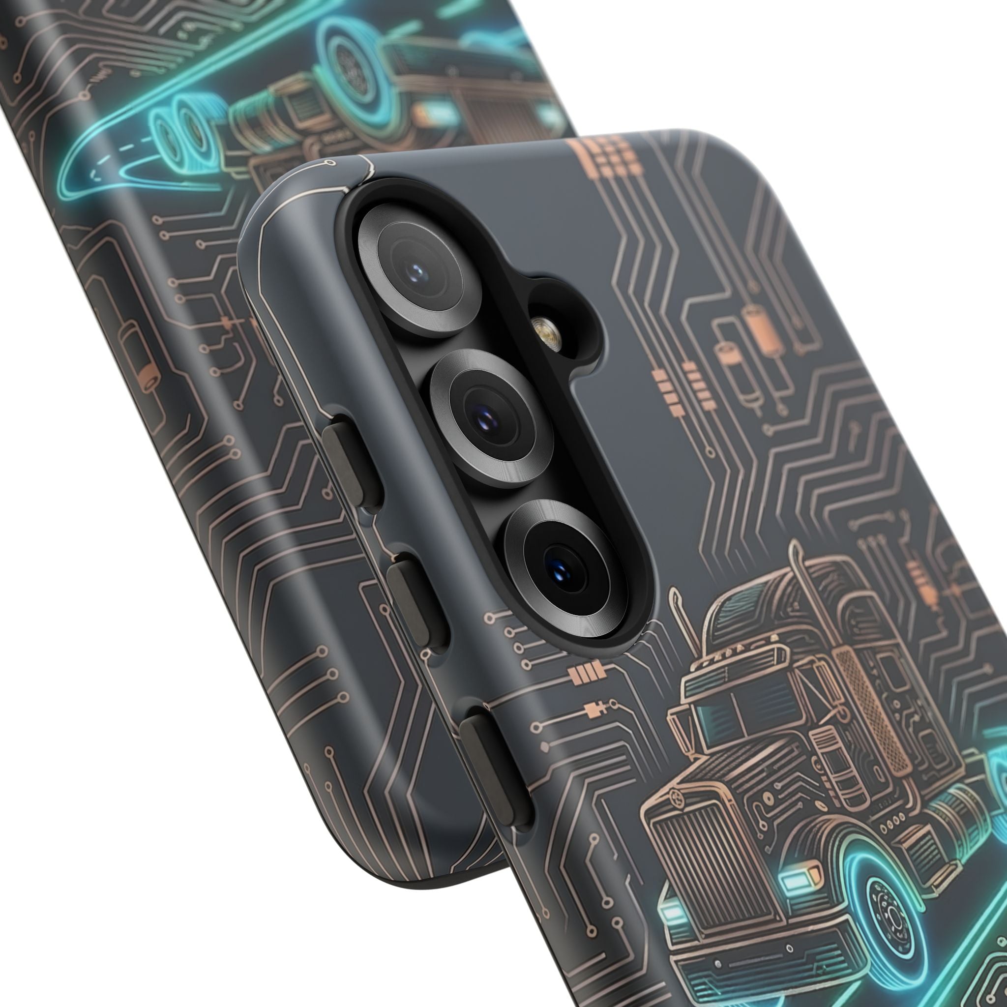 Truck Driver Gamer Phone Case — “Real Life. No Pause Button.”
