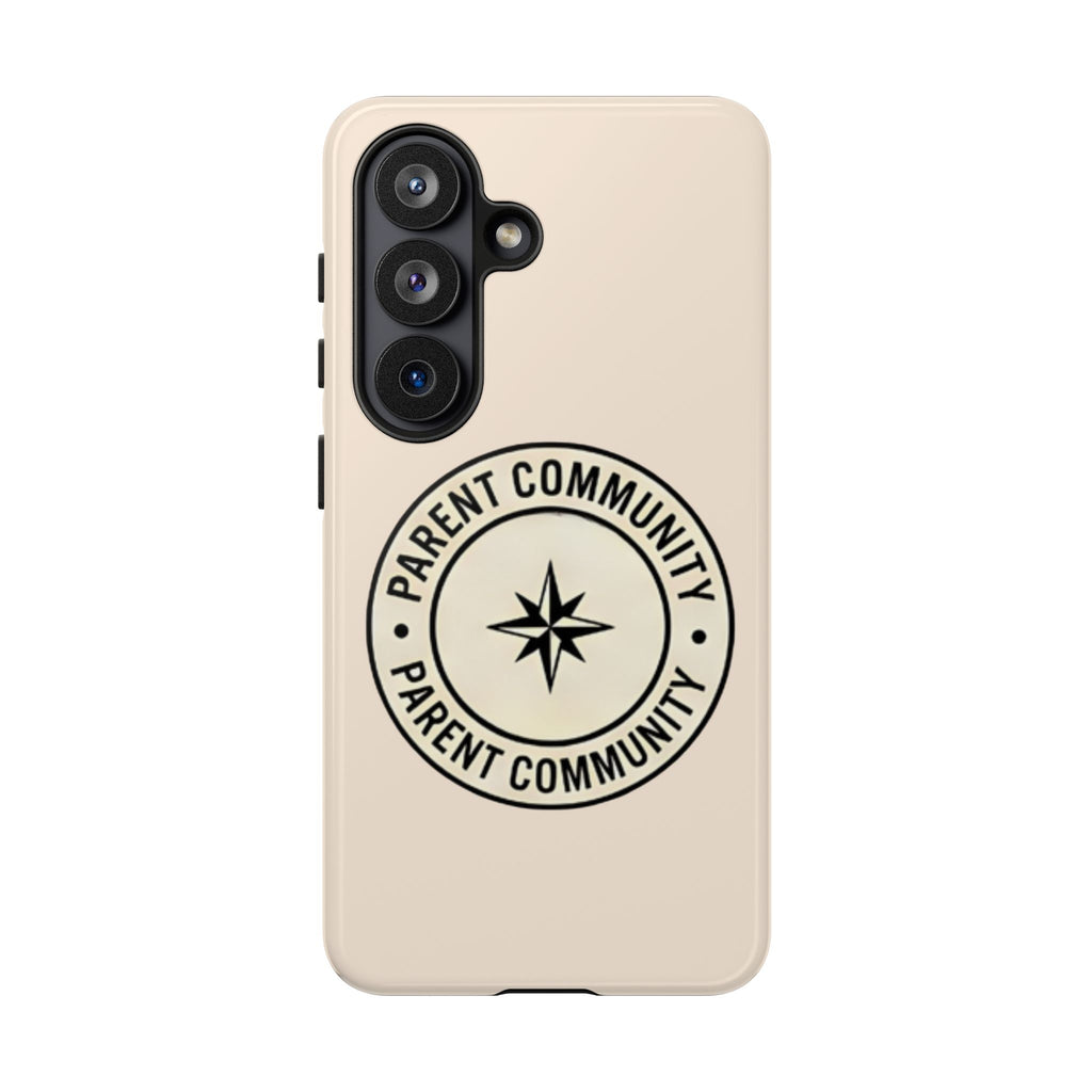 Parent Community Tough Phone Case — Durable Compass Logo Protective Cover