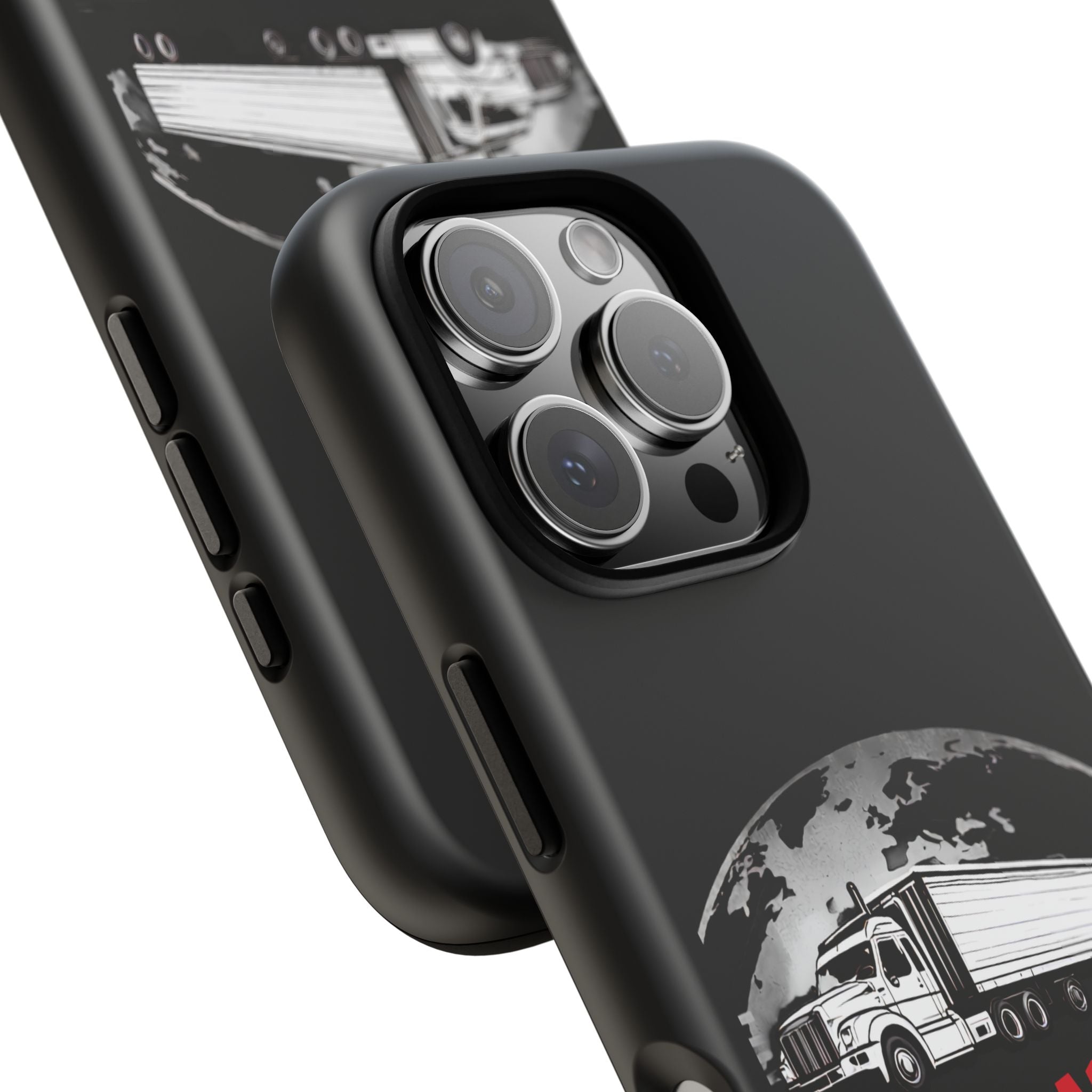 Truck Driver Phone Case - "My Daddy Keeps The World Rolling" Protective Cover