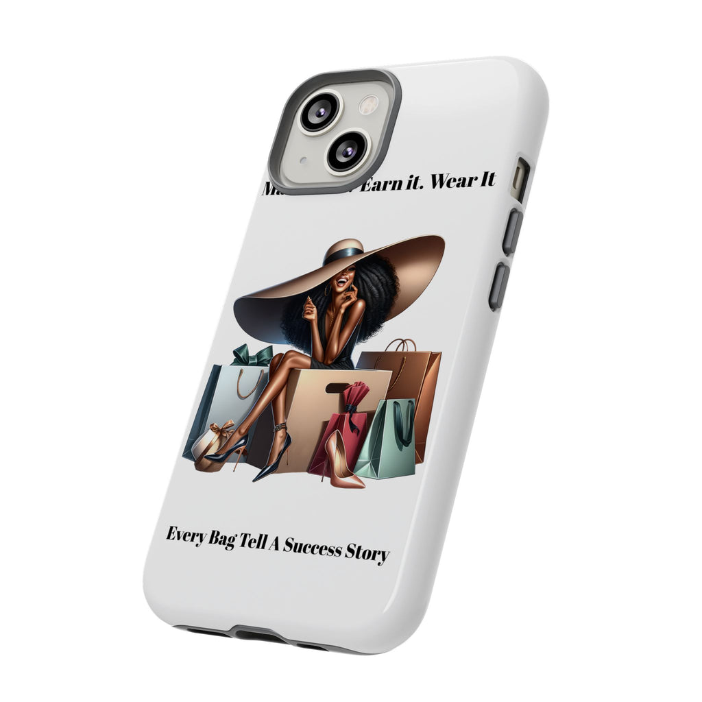 Phone Case - "Manifest It. Earn It. Wear It." Chic Shopper Design