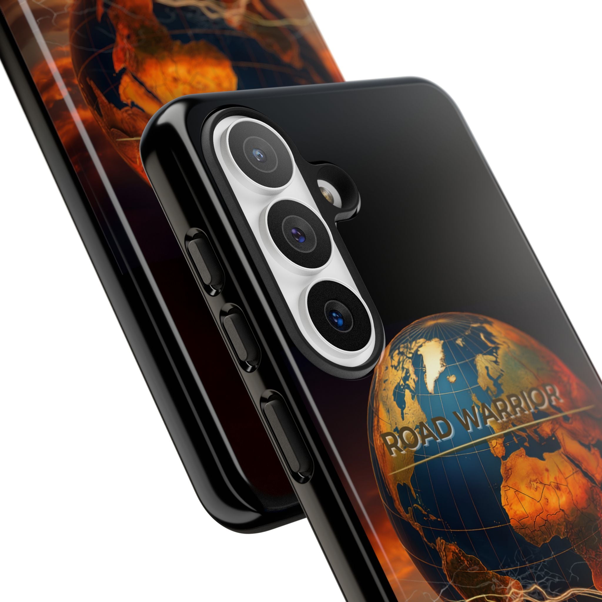 Truck Driver Phone Case — 'Global Road Warrior' Semi Truck Globe Tough Phone Cover