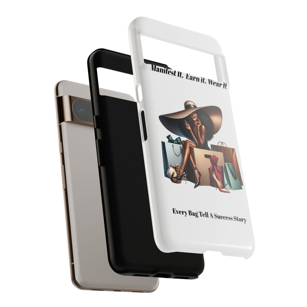 Phone Case - "Manifest It. Earn It. Wear It." Chic Shopper Design