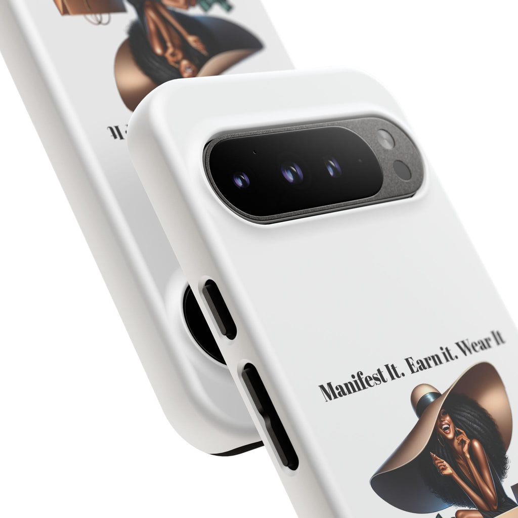 Phone Case - "Manifest It. Earn It. Wear It." Chic Shopper Design