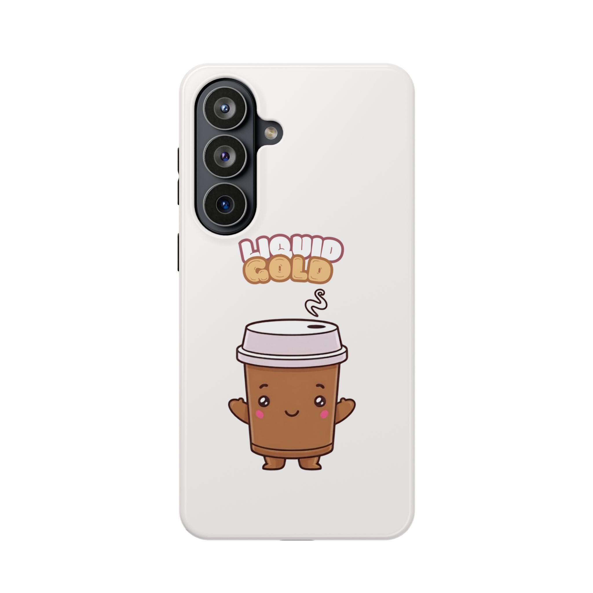 Coffee Cup Phone Case – “Liquid Gold” Cute Kawaii Espresso Impact-Resistant Case