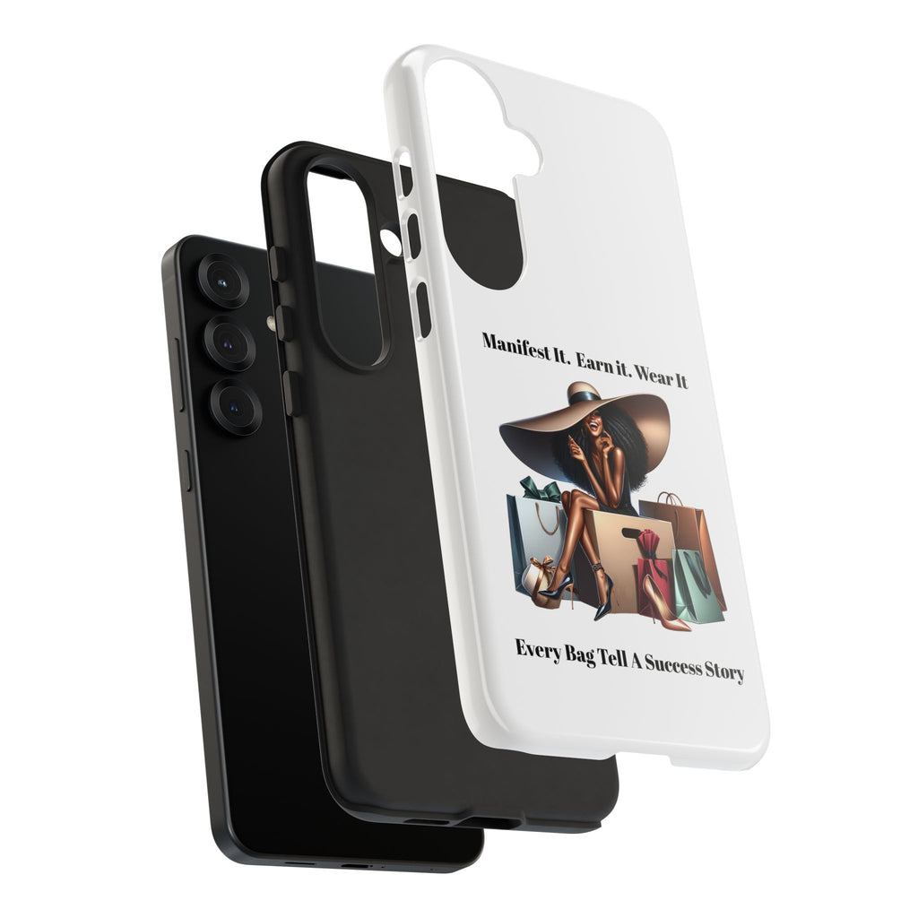 Phone Case - "Manifest It. Earn It. Wear It." Chic Shopper Design