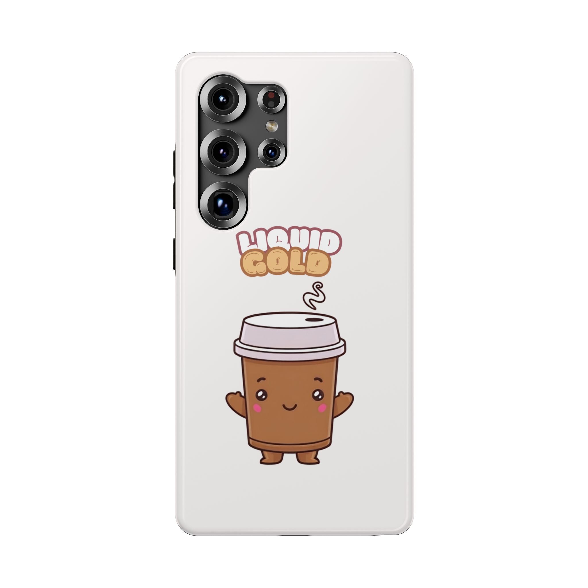 Coffee Cup Phone Case – “Liquid Gold” Cute Kawaii Espresso Impact-Resistant Case