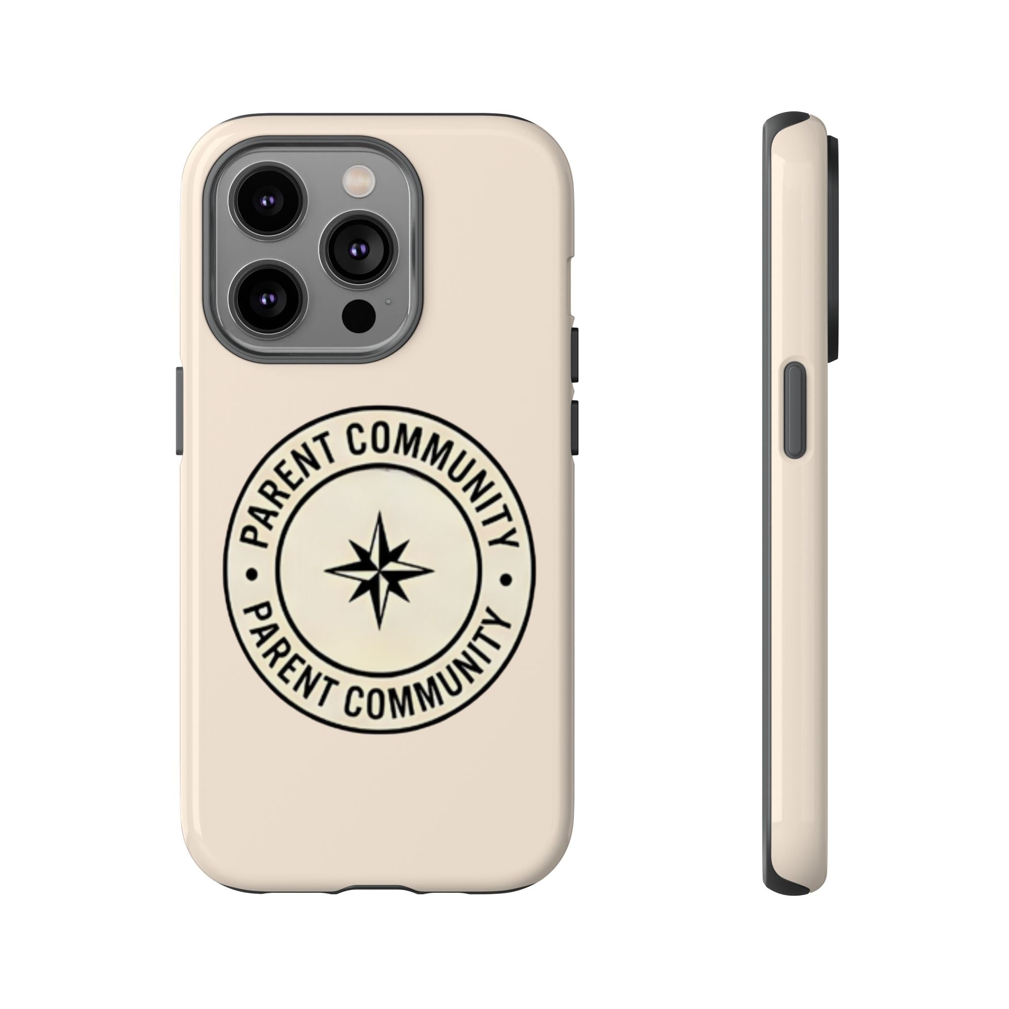 Parent Community Tough Phone Case — Durable Compass Logo Protective Cover