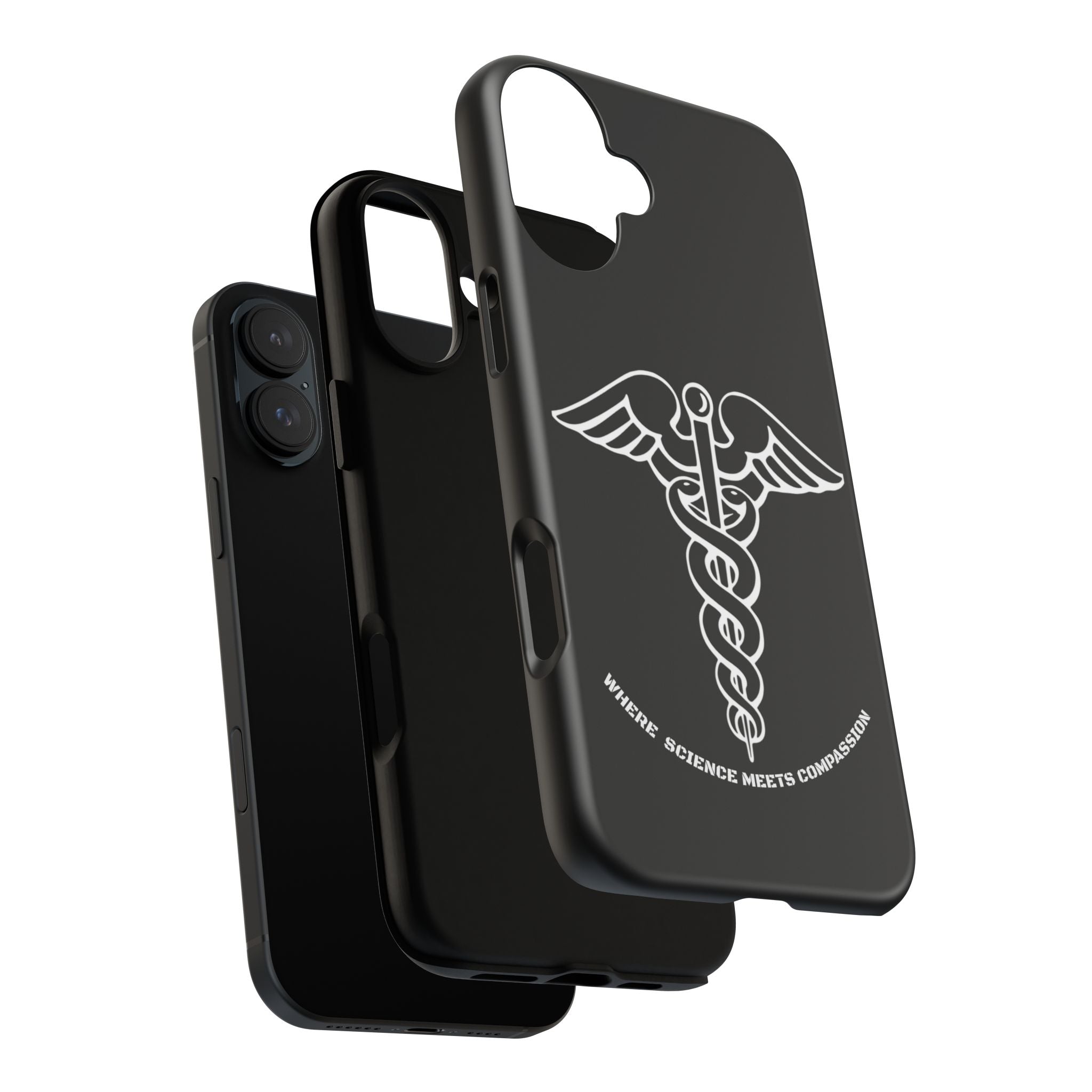 Medical Caduceus Phone Case — "Where Science Meets Compassion" Protective iPhone Cover