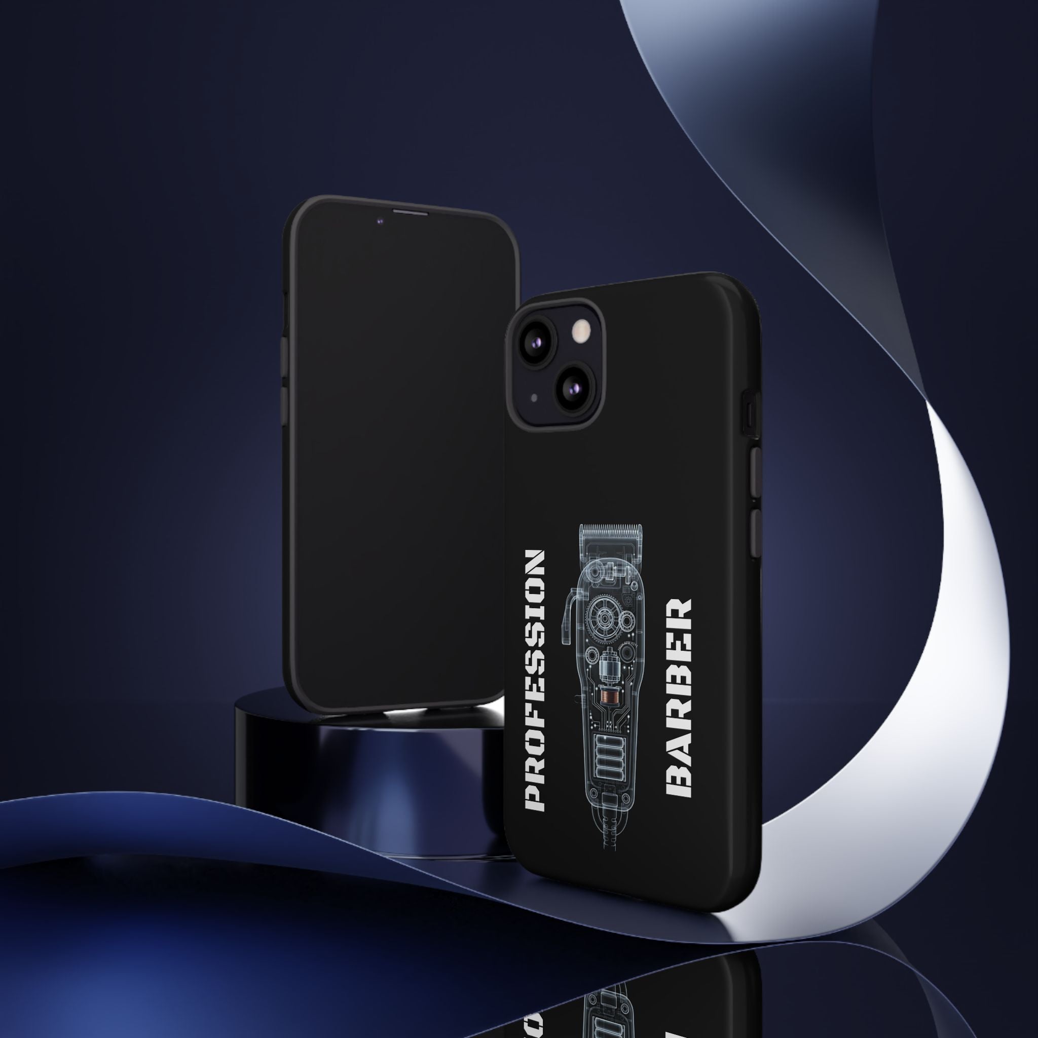 Barber Clip Cord X‑Ray Tough Phone Case – Professional Barber Gift