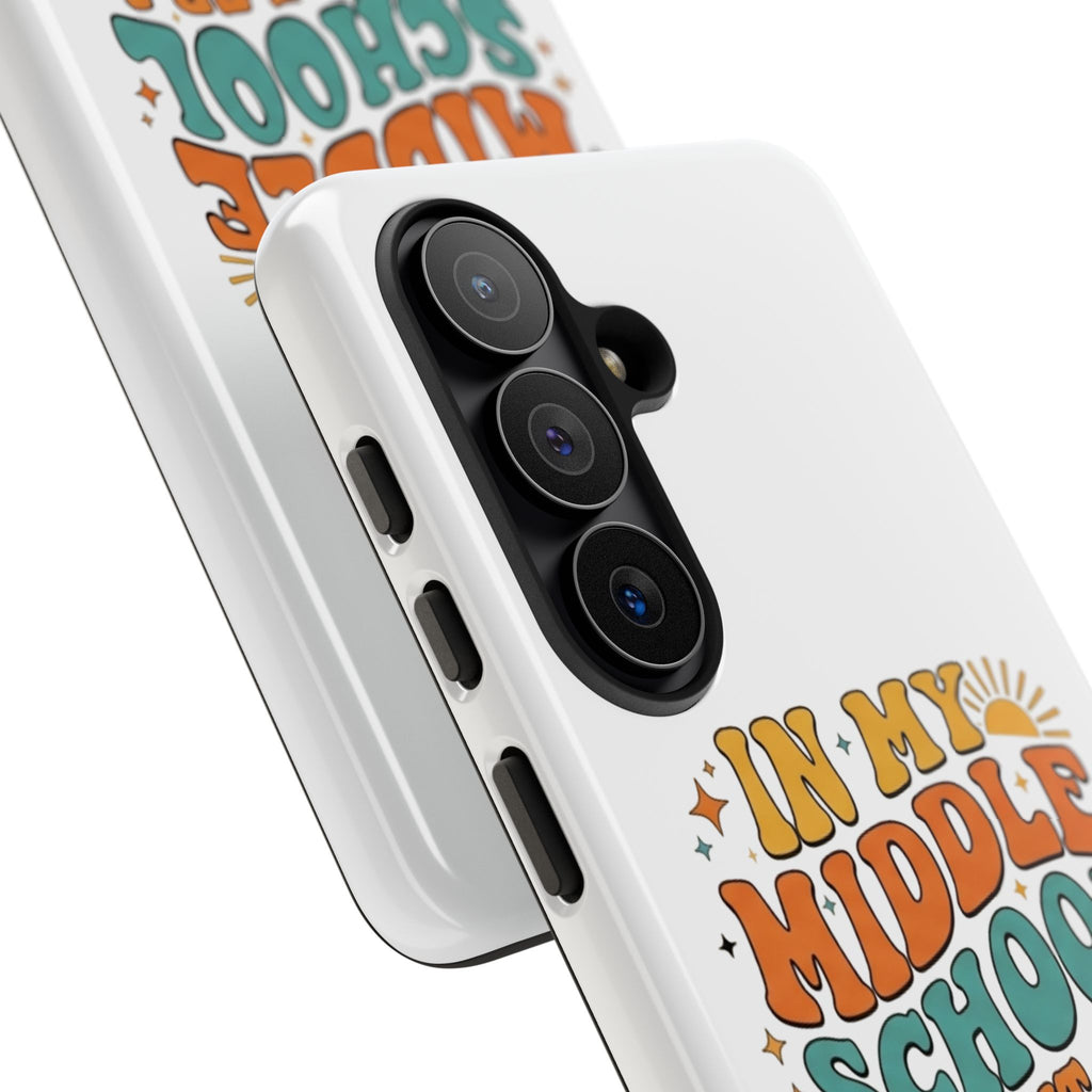 Middle School Parent Phone Case — "In My Middle School Parent Era" Retro Design