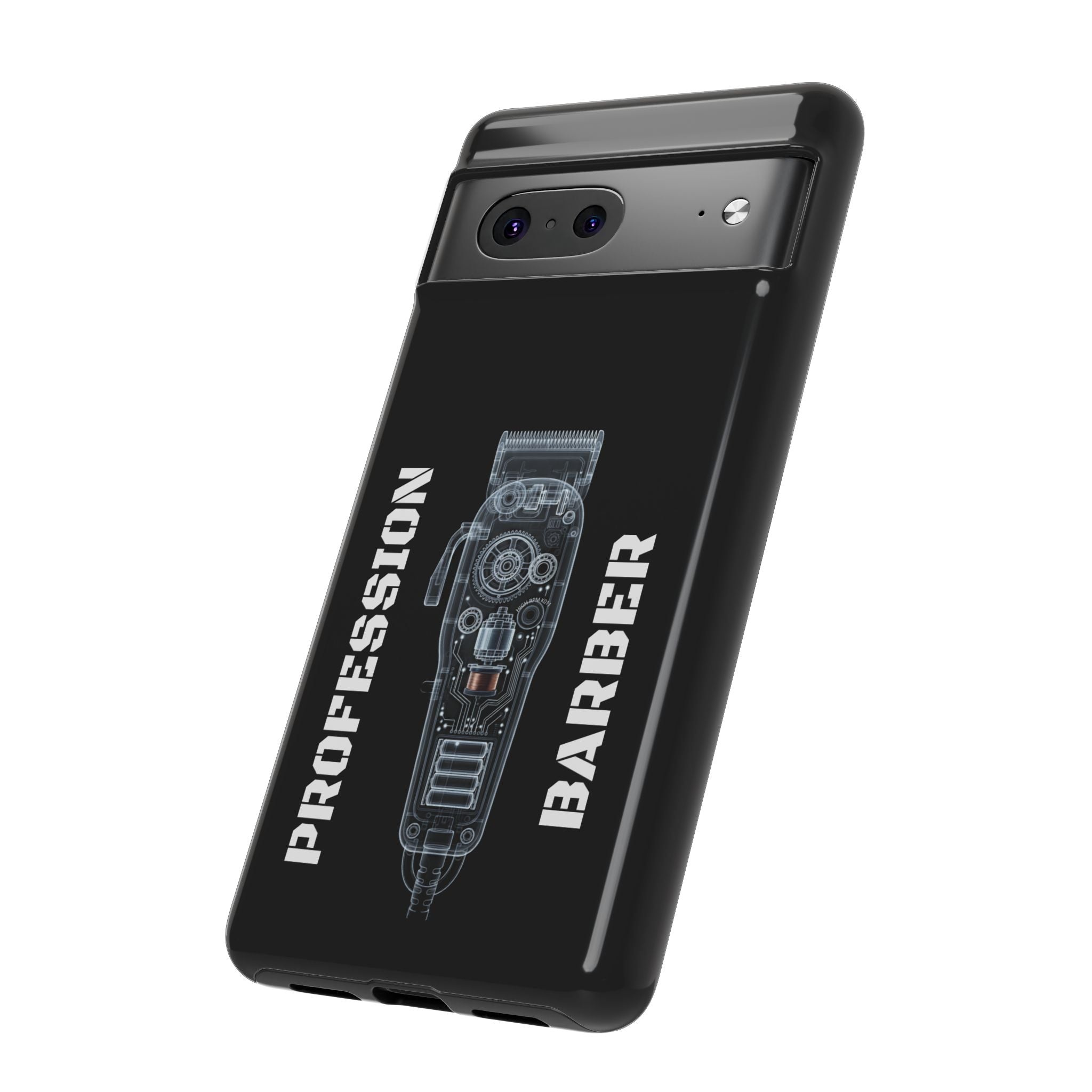 Barber Clip Cord X‑Ray Tough Phone Case – Professional Barber Gift