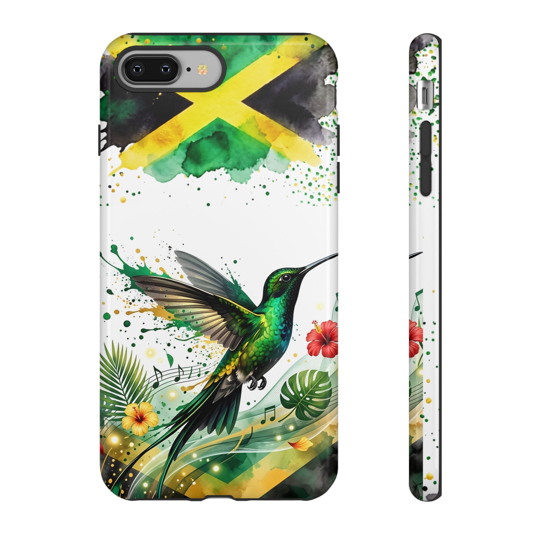Hummingbird Jamaica Tough Phone Case – Tropical Floral Protective Cover
