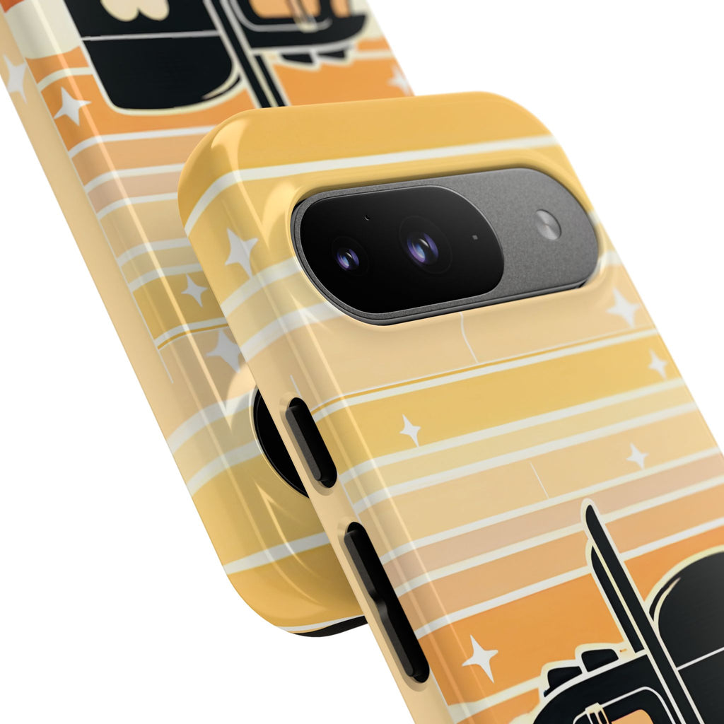 Trucker Heart Phone Case — Retro Semi Truck Protective Phone Cover