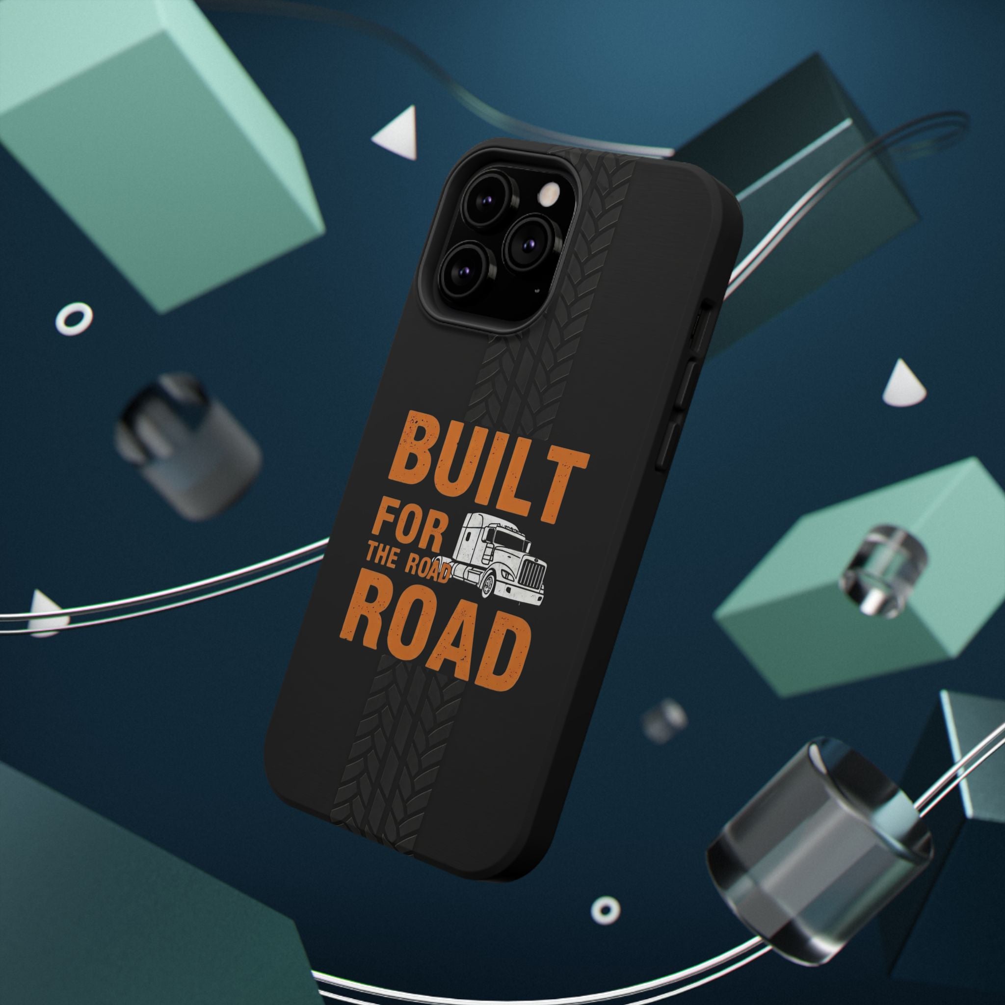 Phone Case — "Built for the Road" Truck Tire-Track Impact-Resistant Case