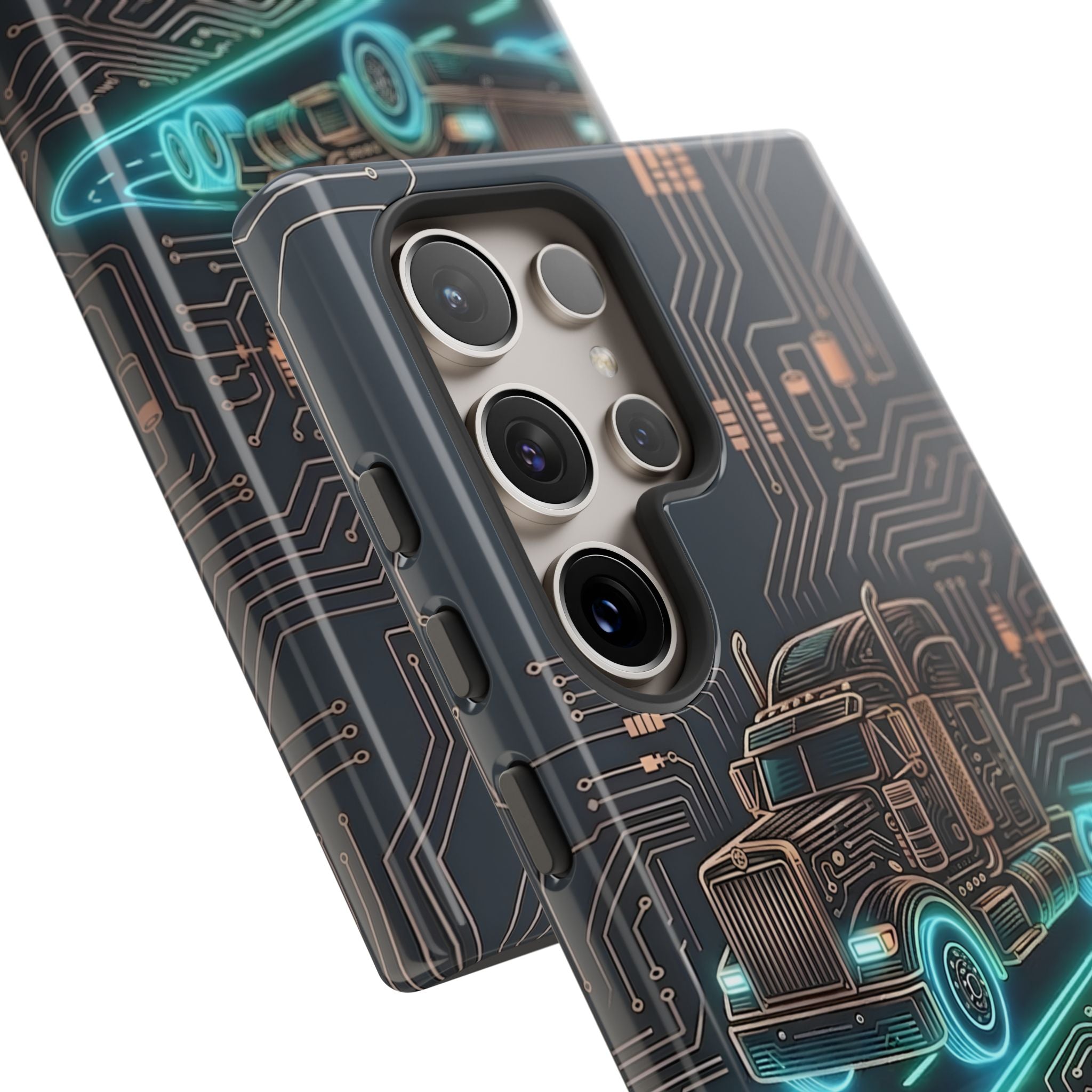 Truck Driver Gamer Phone Case — “Real Life. No Pause Button.”