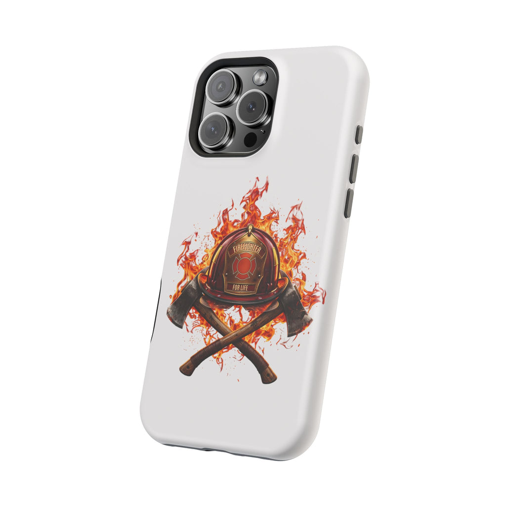 Firefighter Helmet Flames Phone Case — Station 117 Magnetic Impact-Resistant Case
