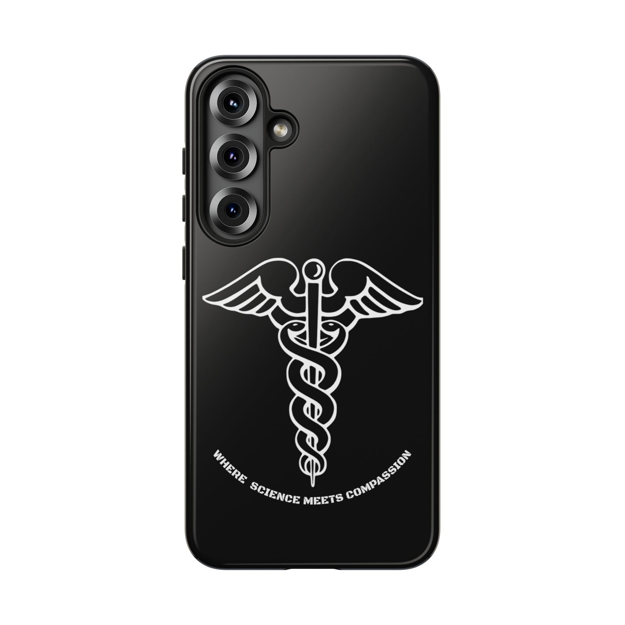 Medical Caduceus Phone Case — "Where Science Meets Compassion" Protective iPhone Cover