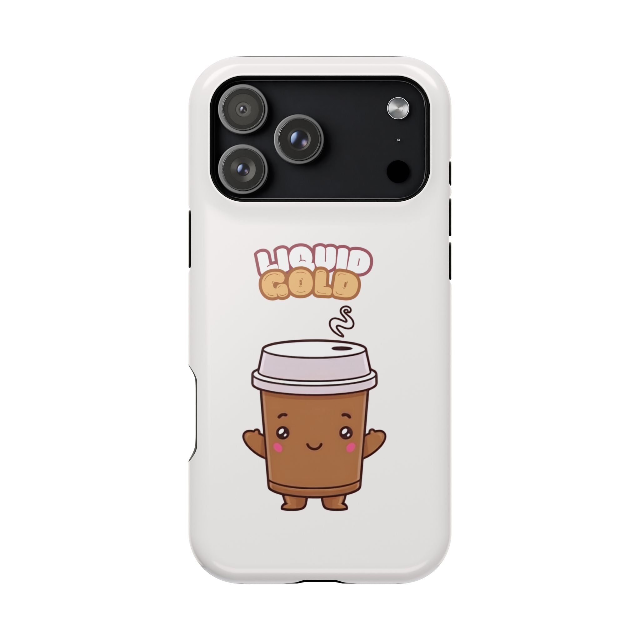 Coffee Cup Phone Case – “Liquid Gold” Cute Kawaii Espresso Impact-Resistant Case