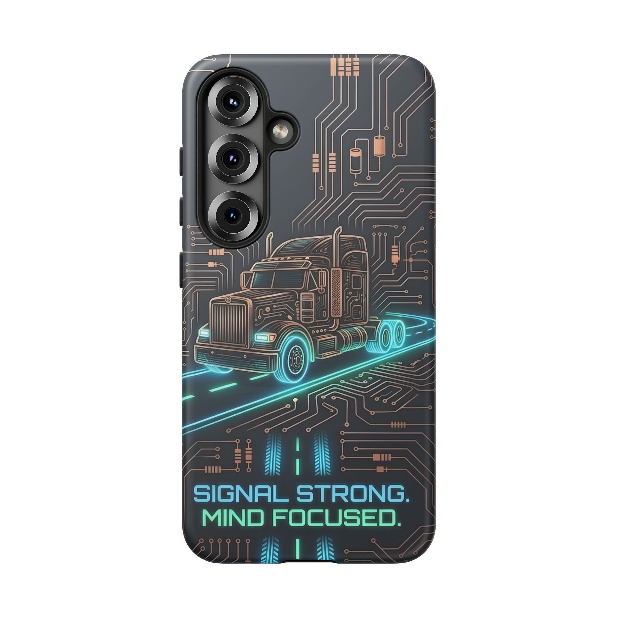 Truck Driver Gamer Phone Case — “Real Life. No Pause Button.”
