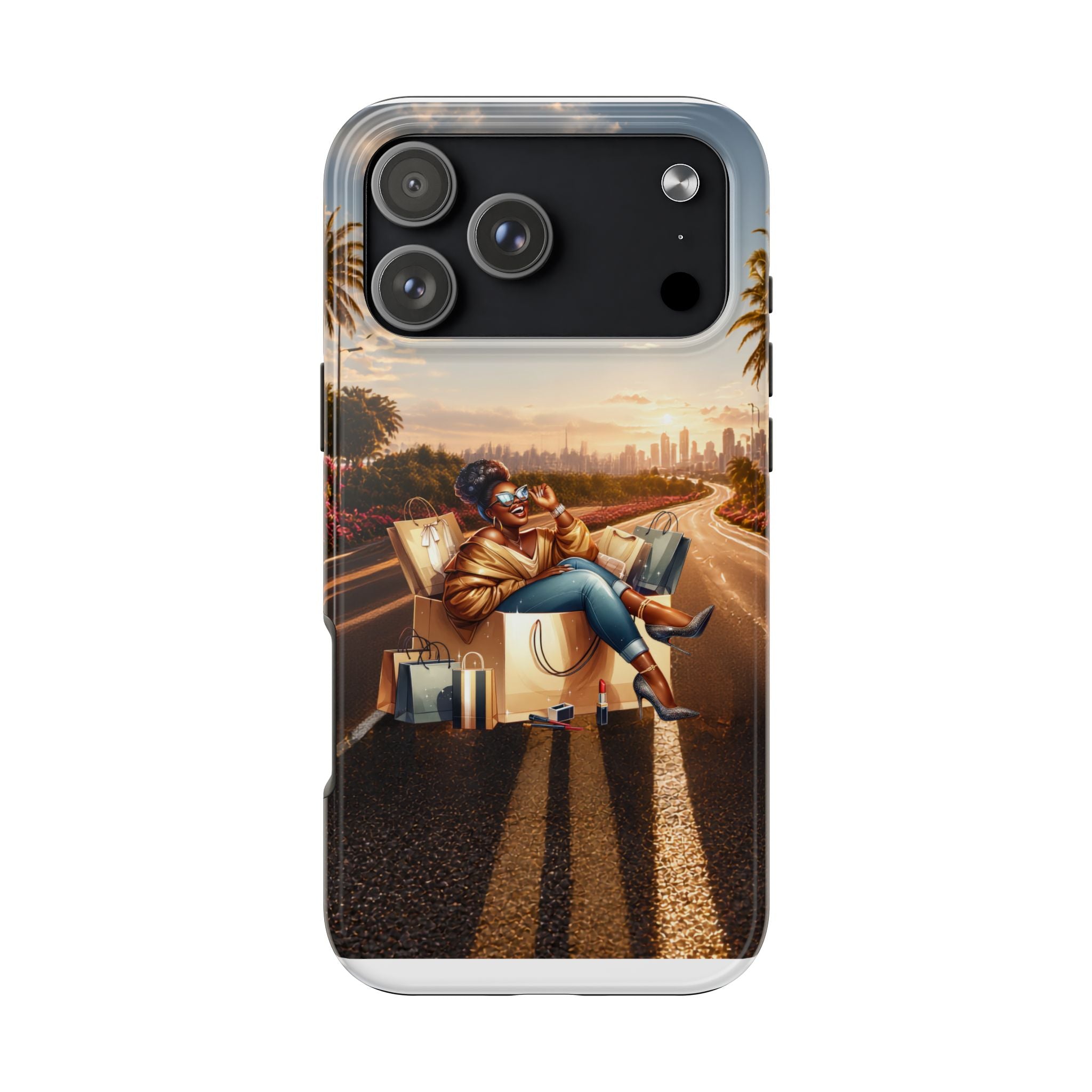 Sunset Roadtrip Tough Phone Case — Relaxed Traveler Design