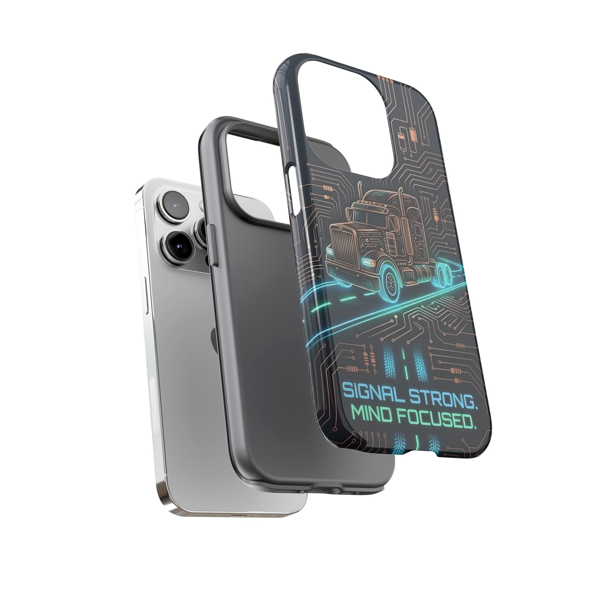 Truck Driver Gamer Phone Case — “Real Life. No Pause Button.”