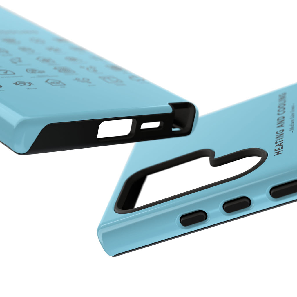 Heating and Cooling Icons Phone Case – HVAC Technician Protective Phone Cover
