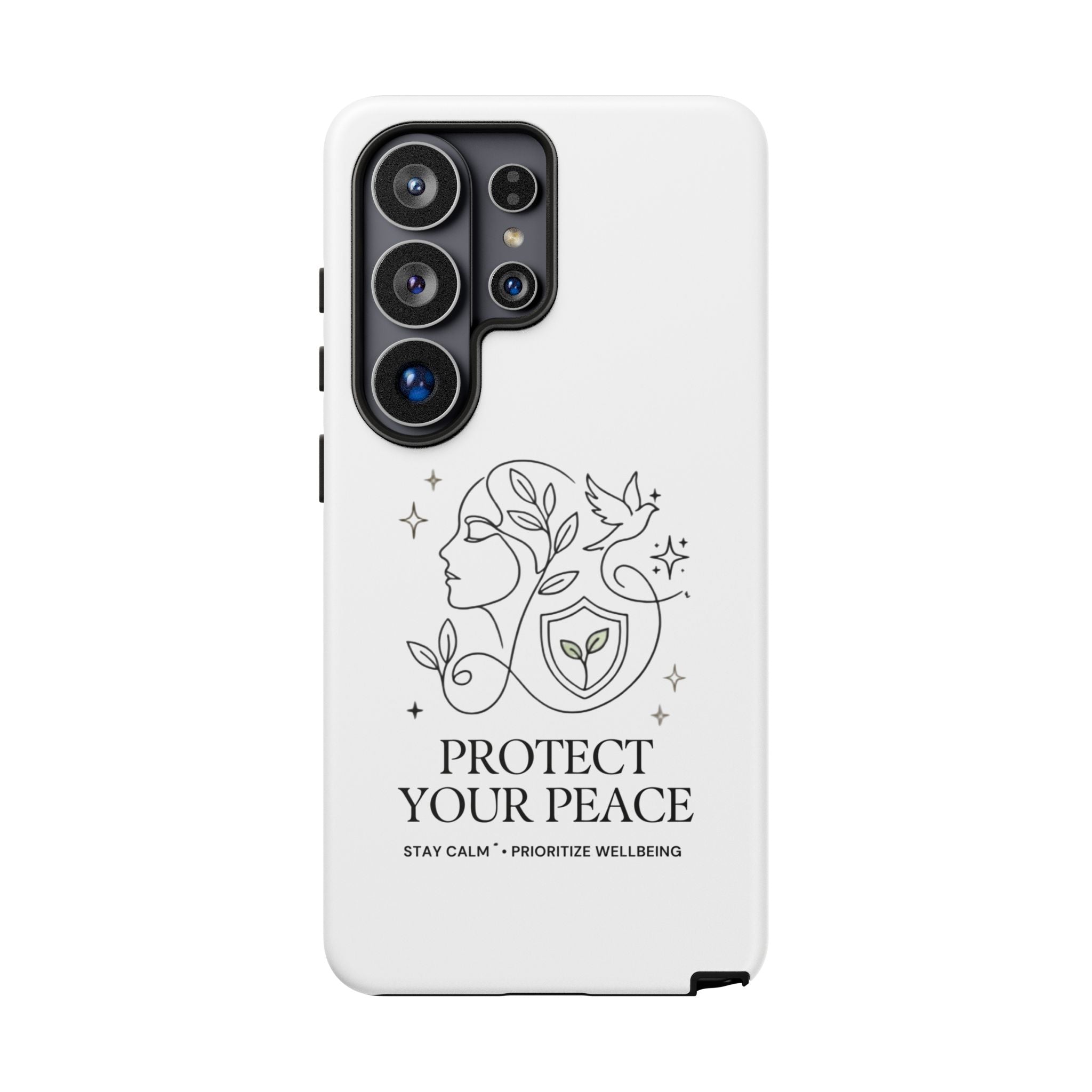 Protect Your Peace Phone Case – Minimalist Wellness iPhone Cover