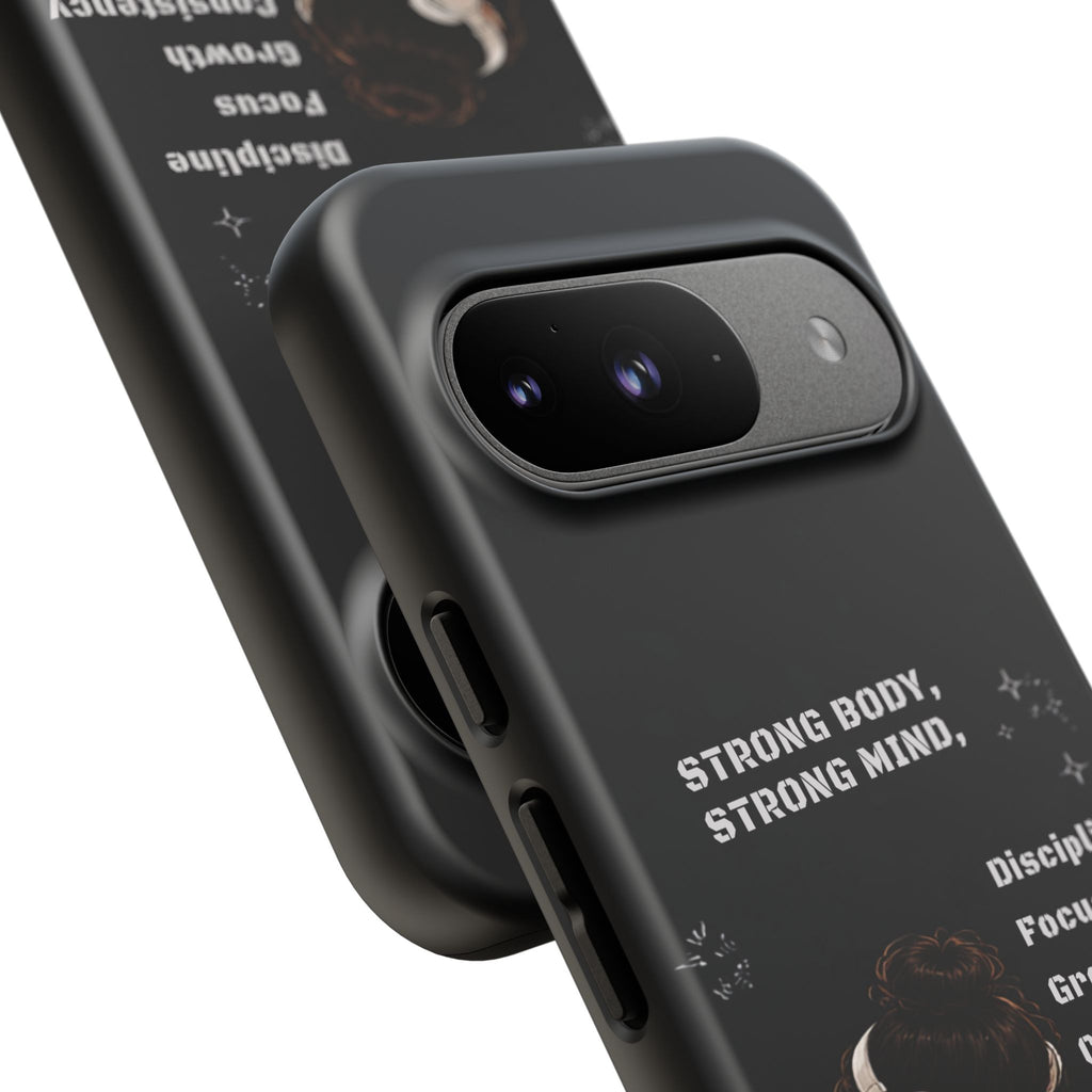 Strong Body, Strong Mind Phone Case — Motivational Fitness Protective Case