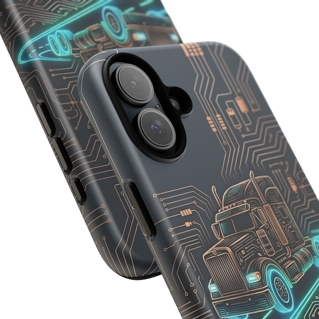 Truck Driver Gamer Phone Case — “Real Life. No Pause Button.”