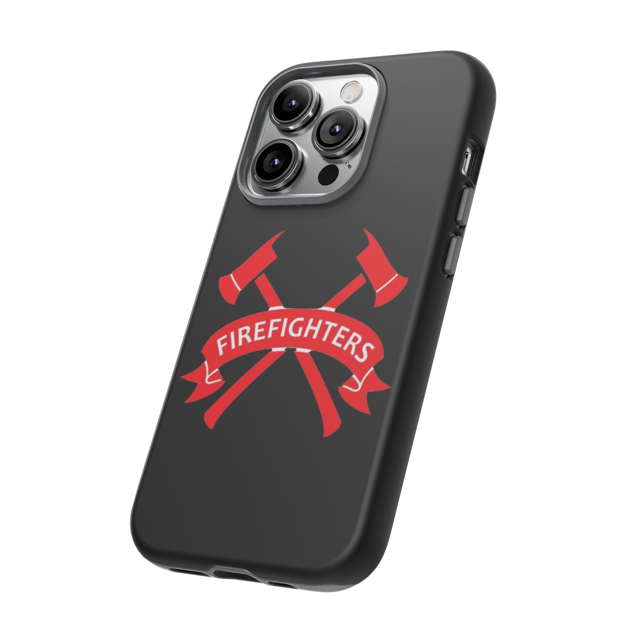 Firefighters Tough Phone Case — Red Crossed Axes Design