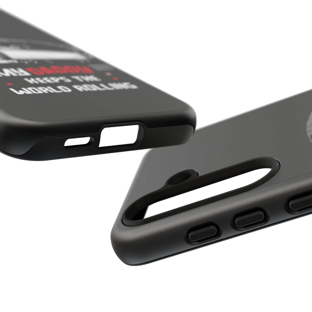 Truck Driver Phone Case - "My Daddy Keeps The World Rolling" Protective Cover