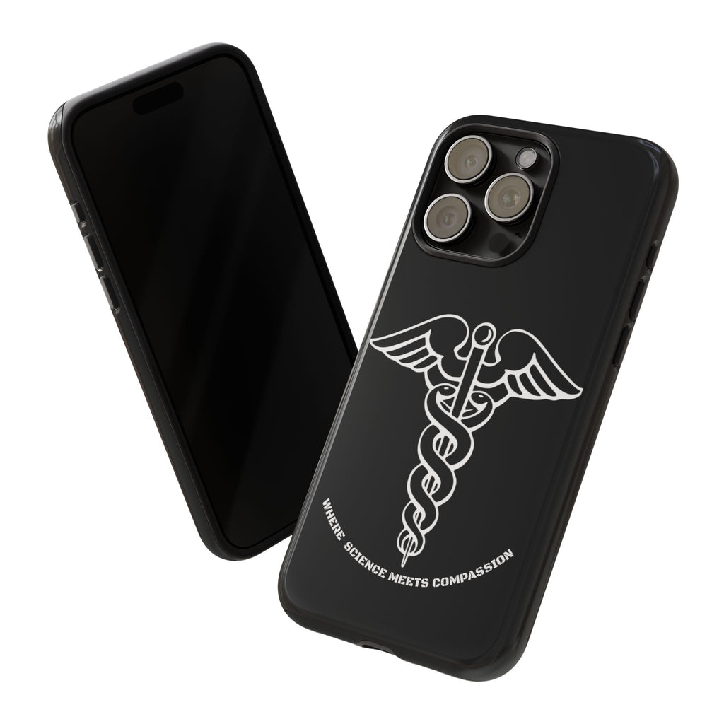 Medical Caduceus Phone Case — "Where Science Meets Compassion" Protective iPhone Cover