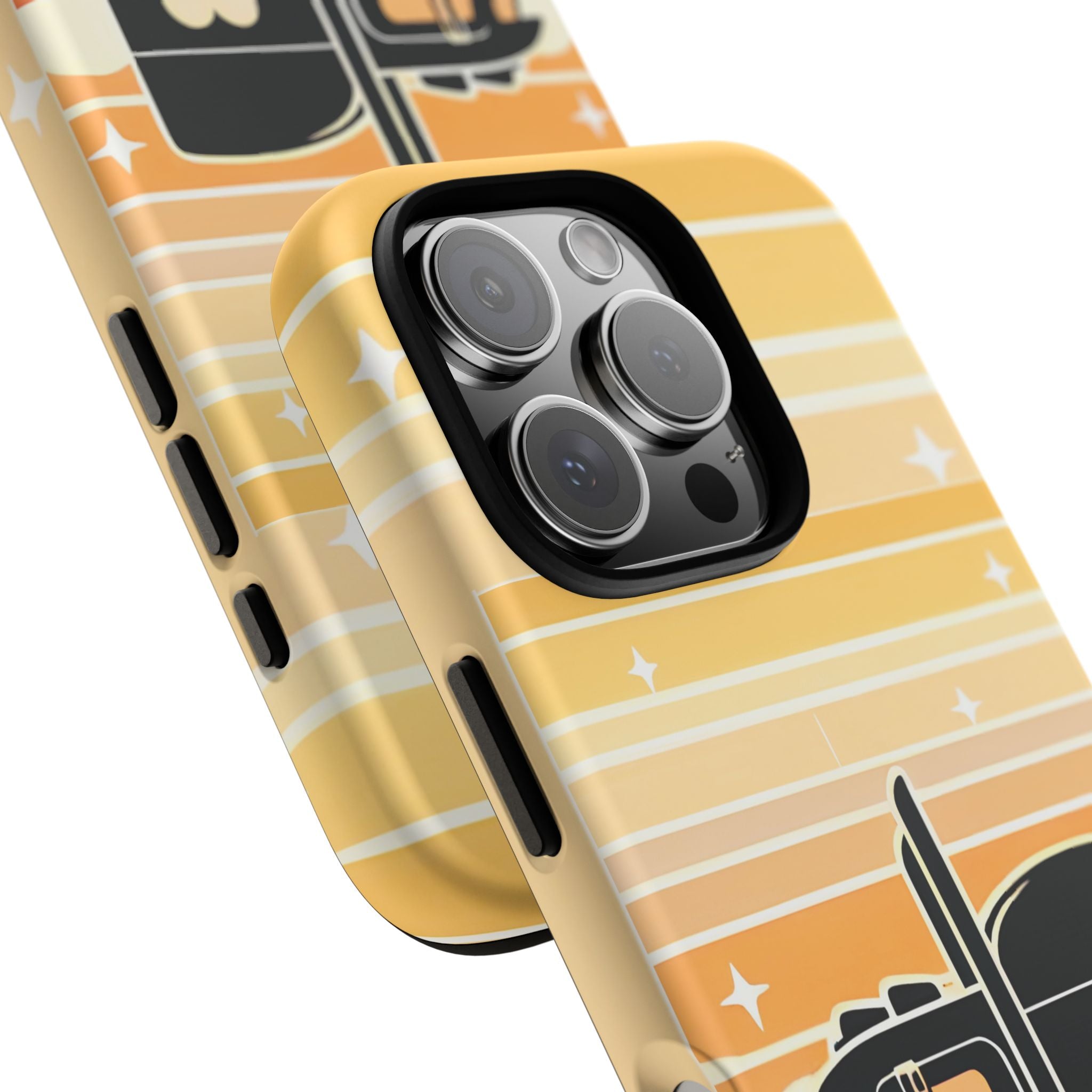 Trucker Heart Phone Case — Retro Semi Truck Protective Phone Cover
