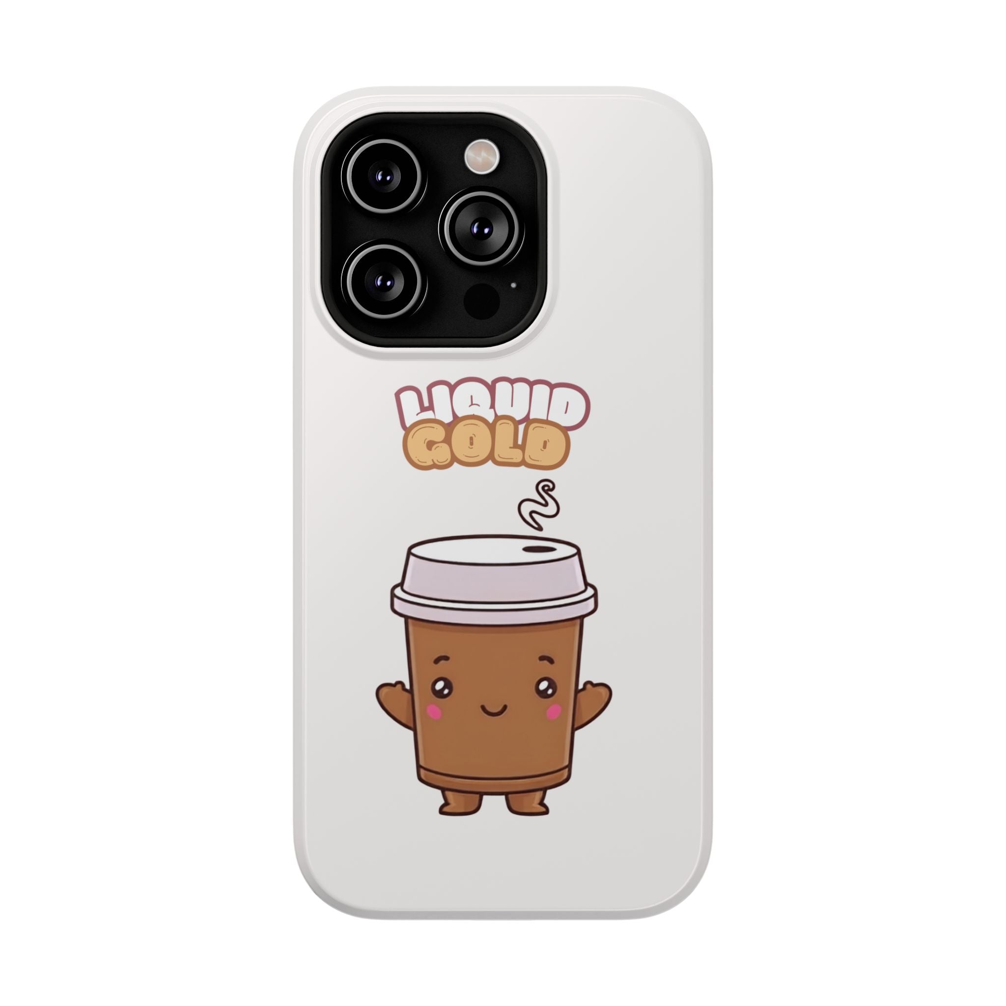 Coffee Cup Phone Case – “Liquid Gold” Cute Kawaii Espresso Impact-Resistant Case