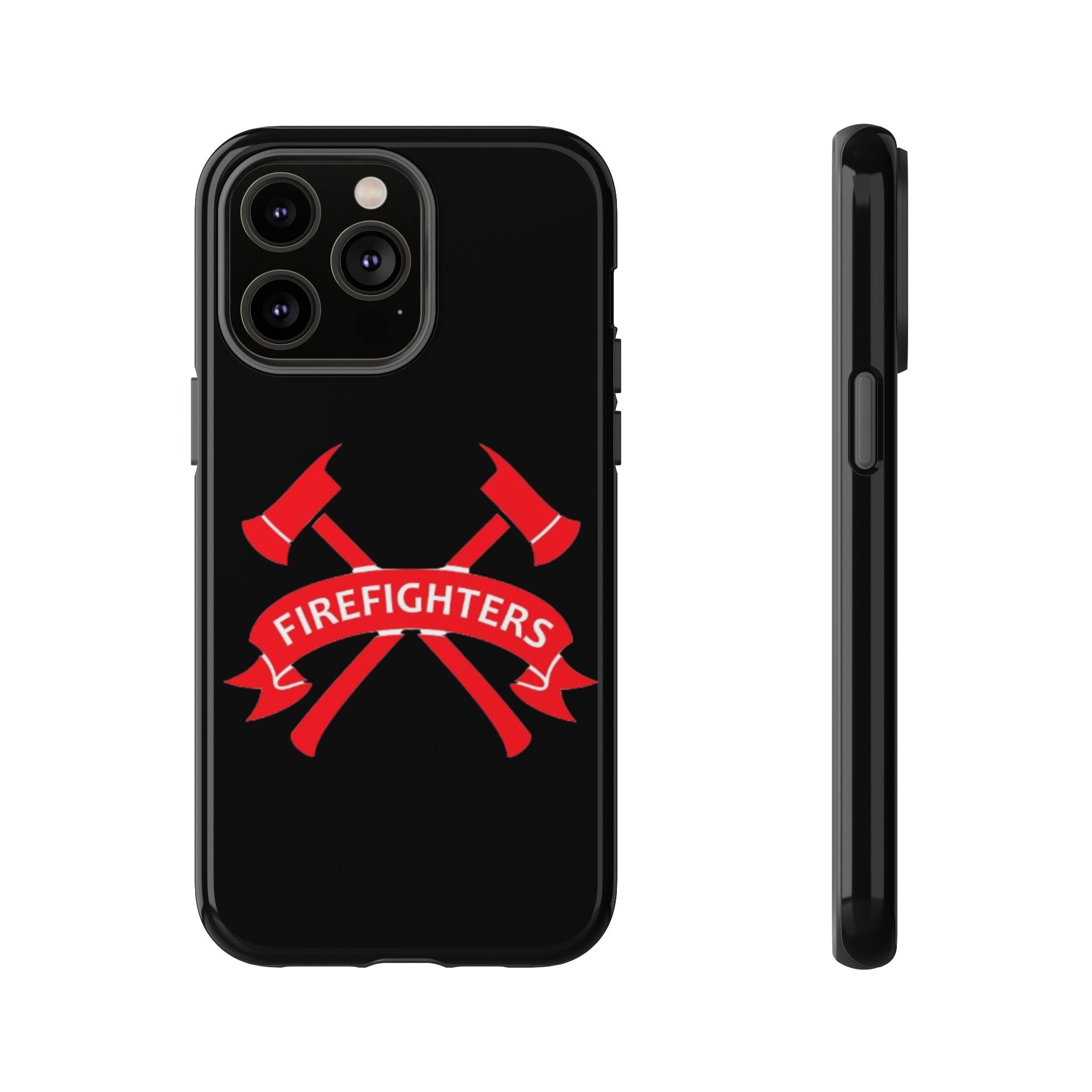 Firefighters Tough Phone Case — Red Crossed Axes Design