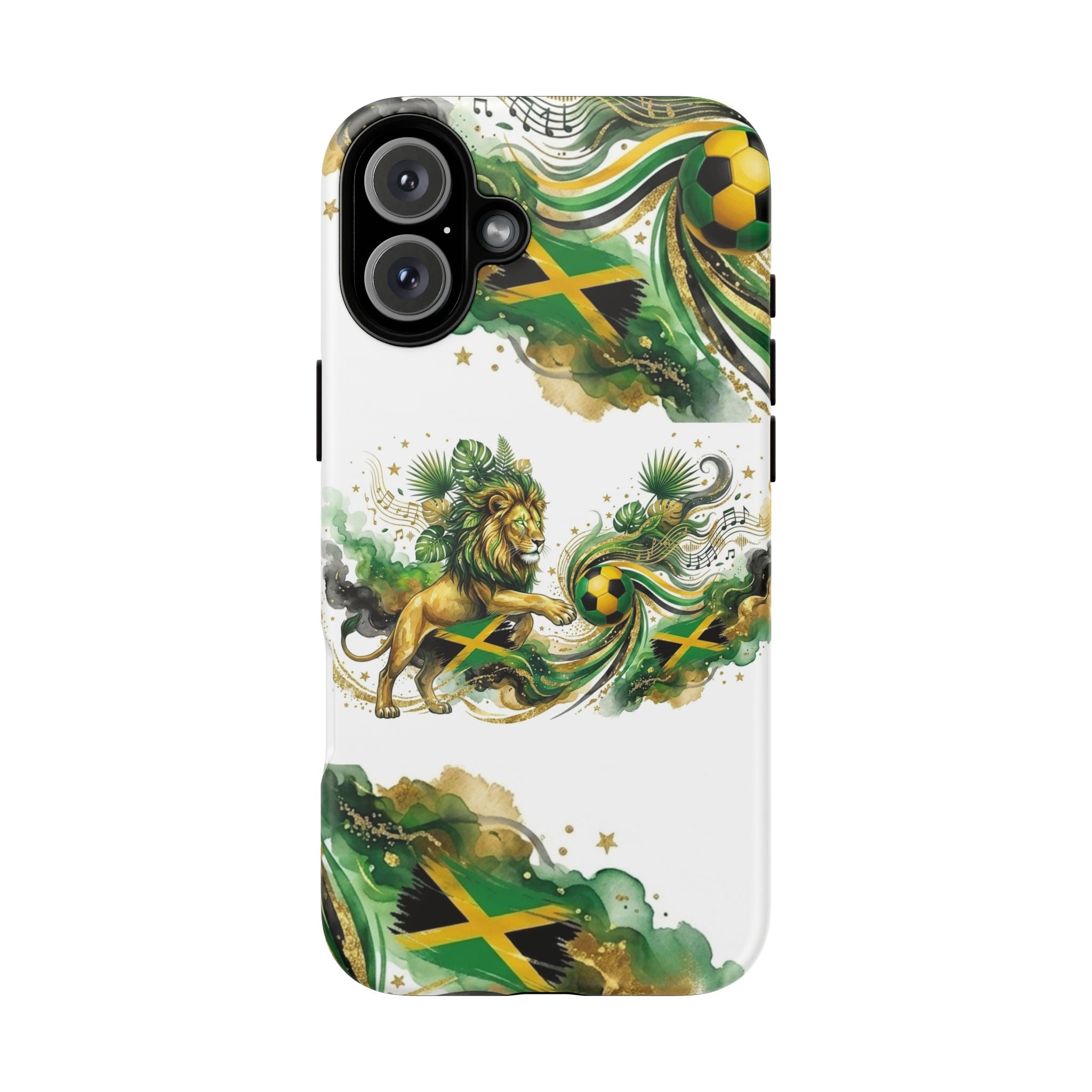 Jamaica Lion Phone Case — Jamaican Flag Rasta Protective Tough Case