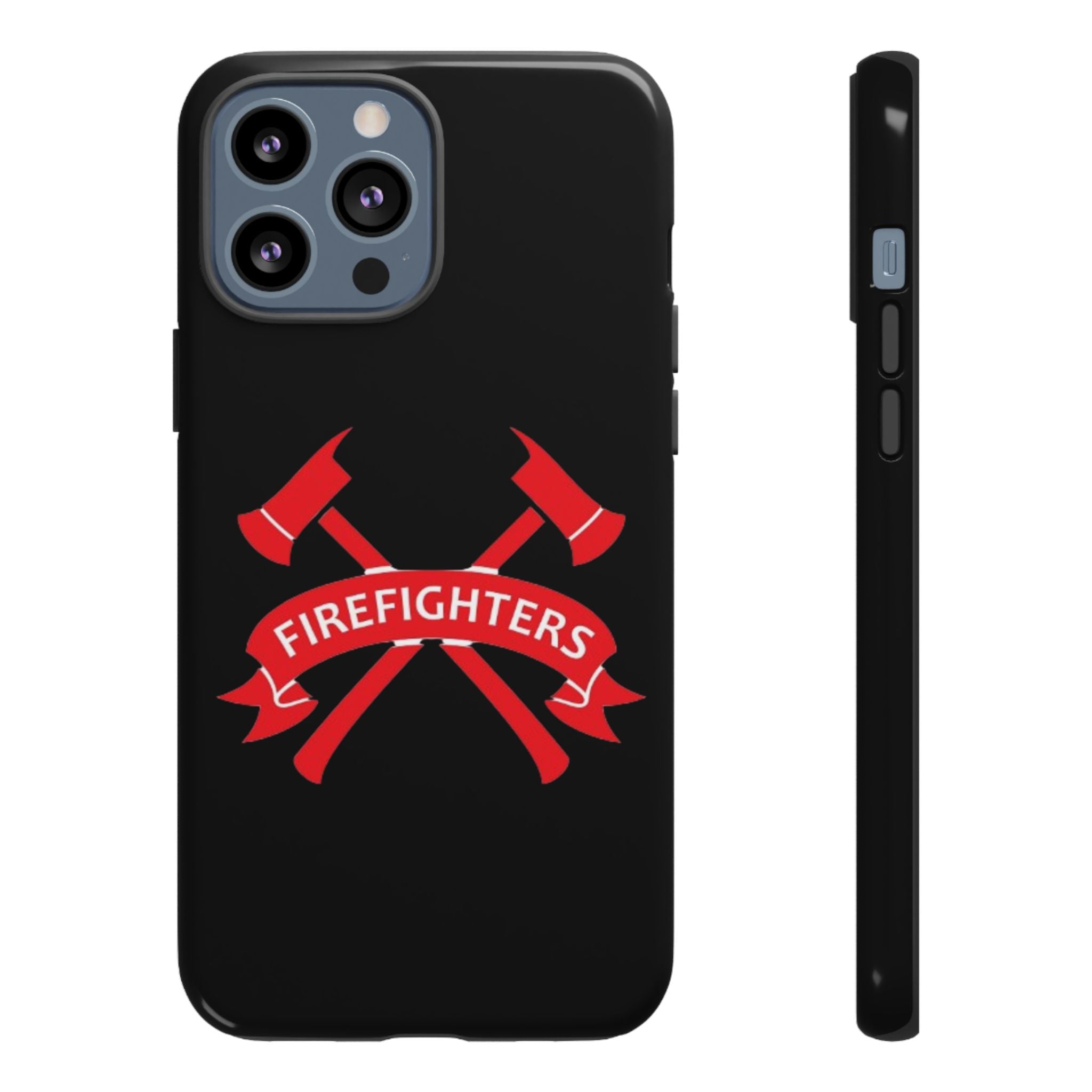 Firefighters Tough Phone Case — Red Crossed Axes Design